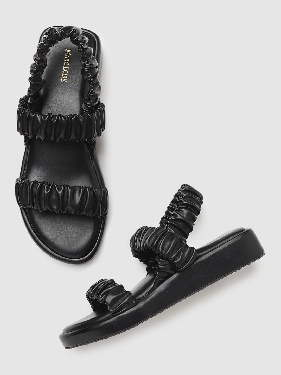 

Marc Loire Black Flatform Sandals