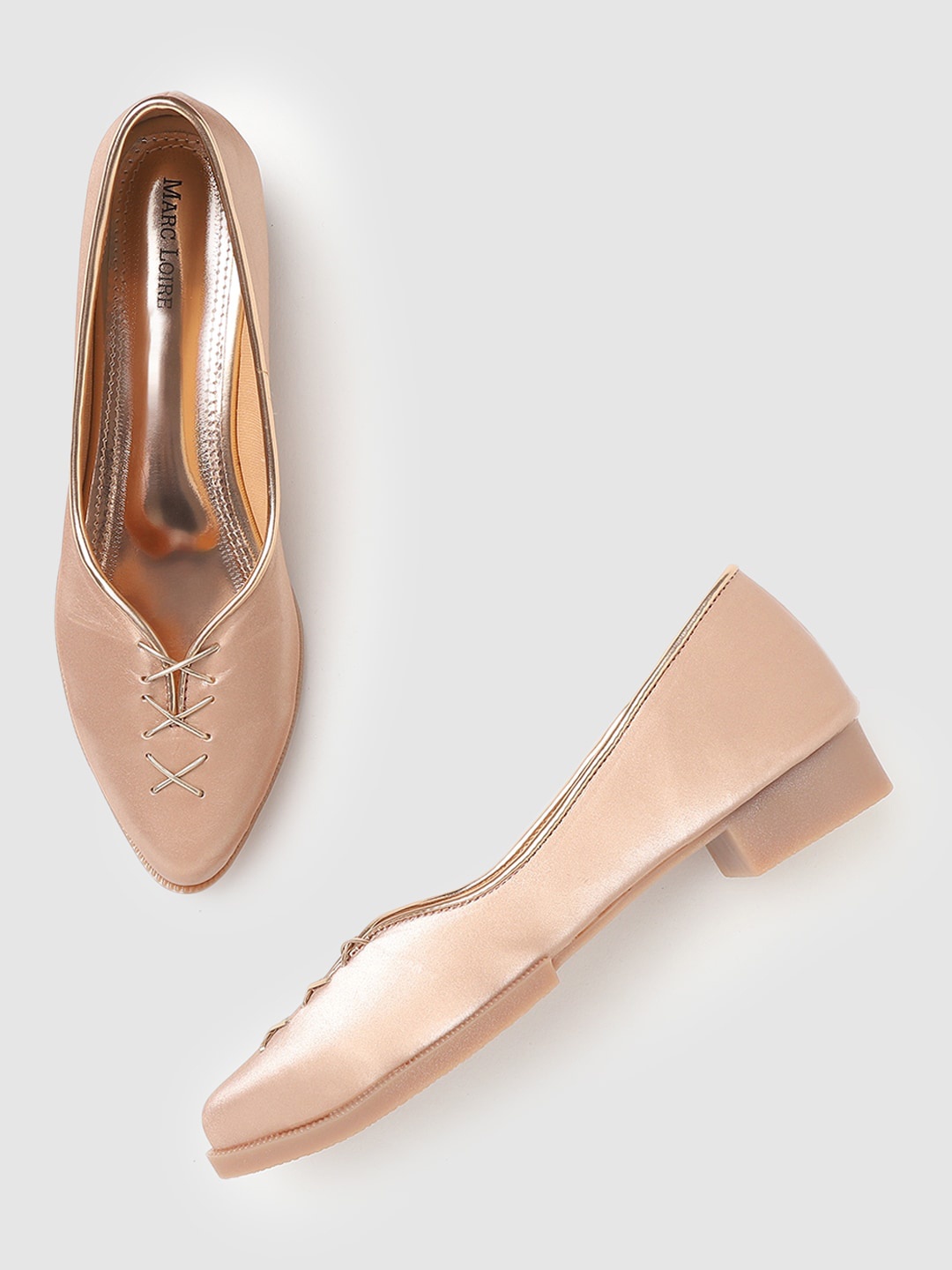 

Marc Loire Women Rose Gold Ballerinas Flats