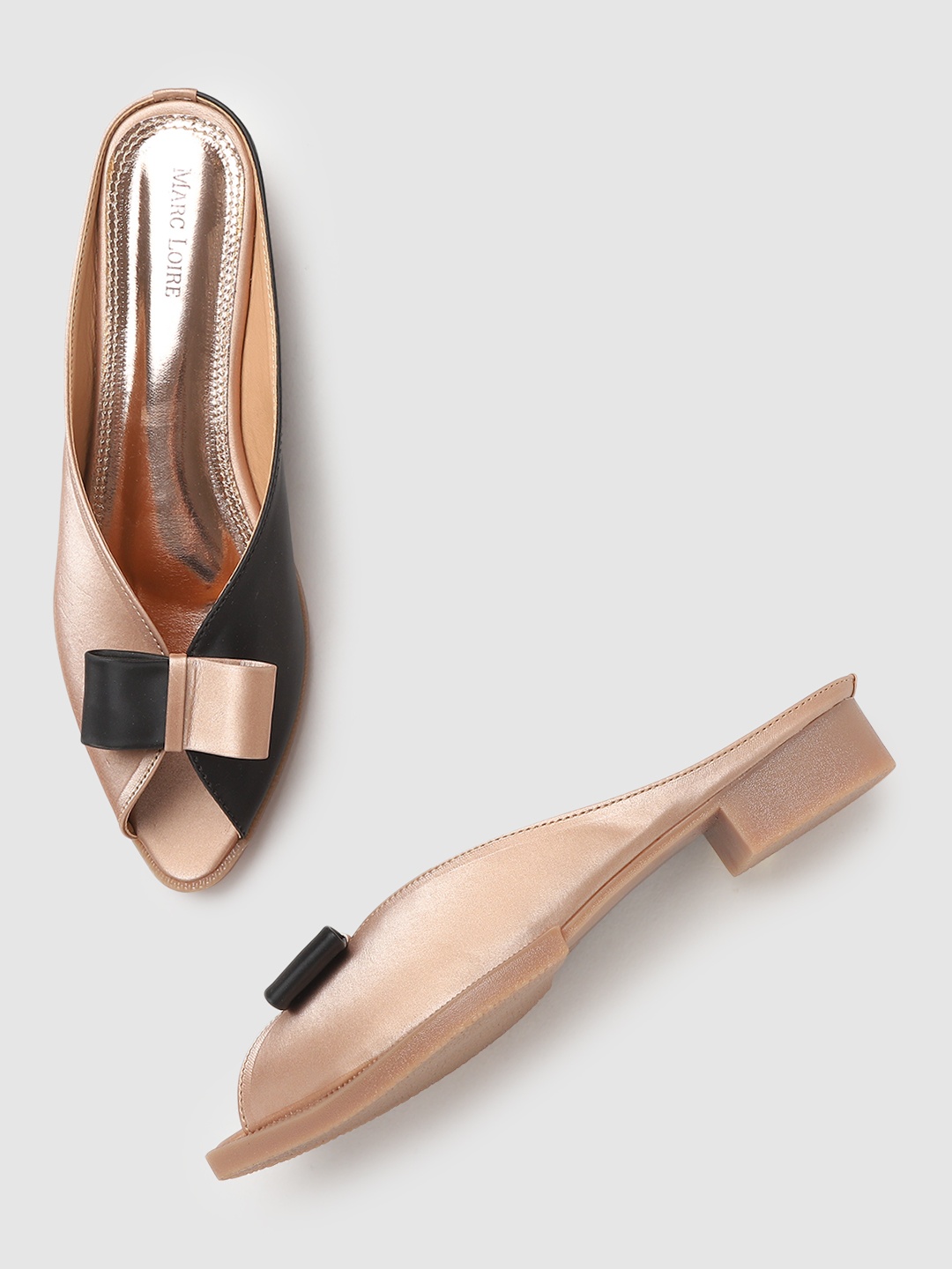 

Marc Loire Women Rose Gold Open Toe Flats