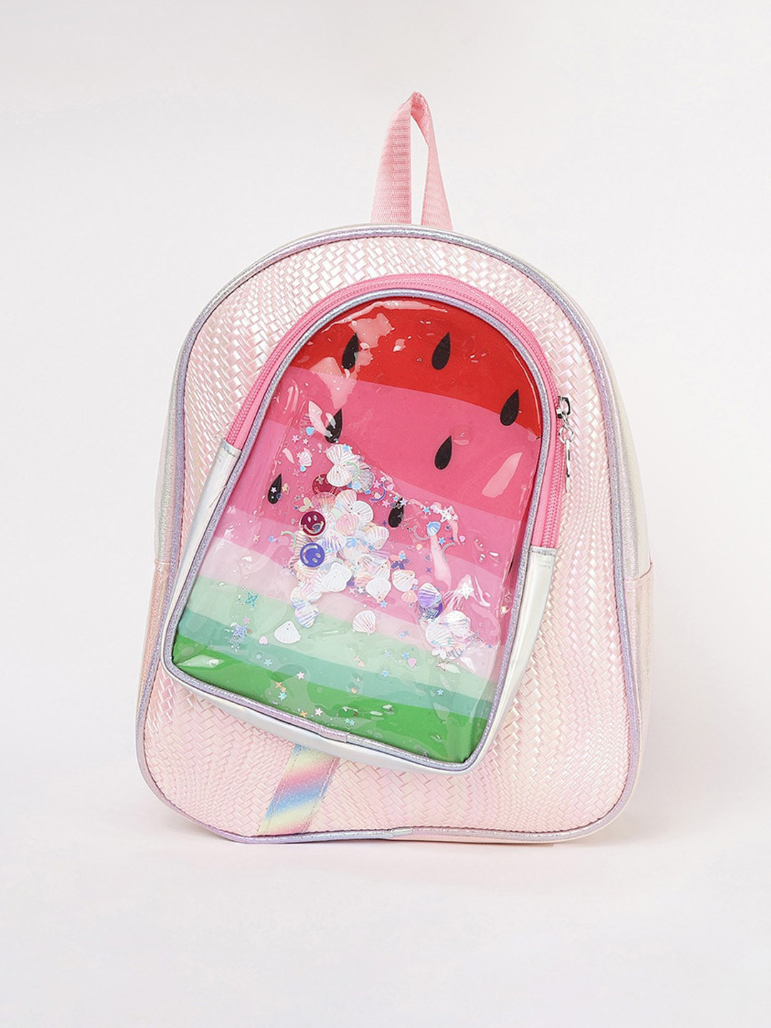 

Ginger by Lifestyle Pink Embellished Shopper Sling Bag with Applique