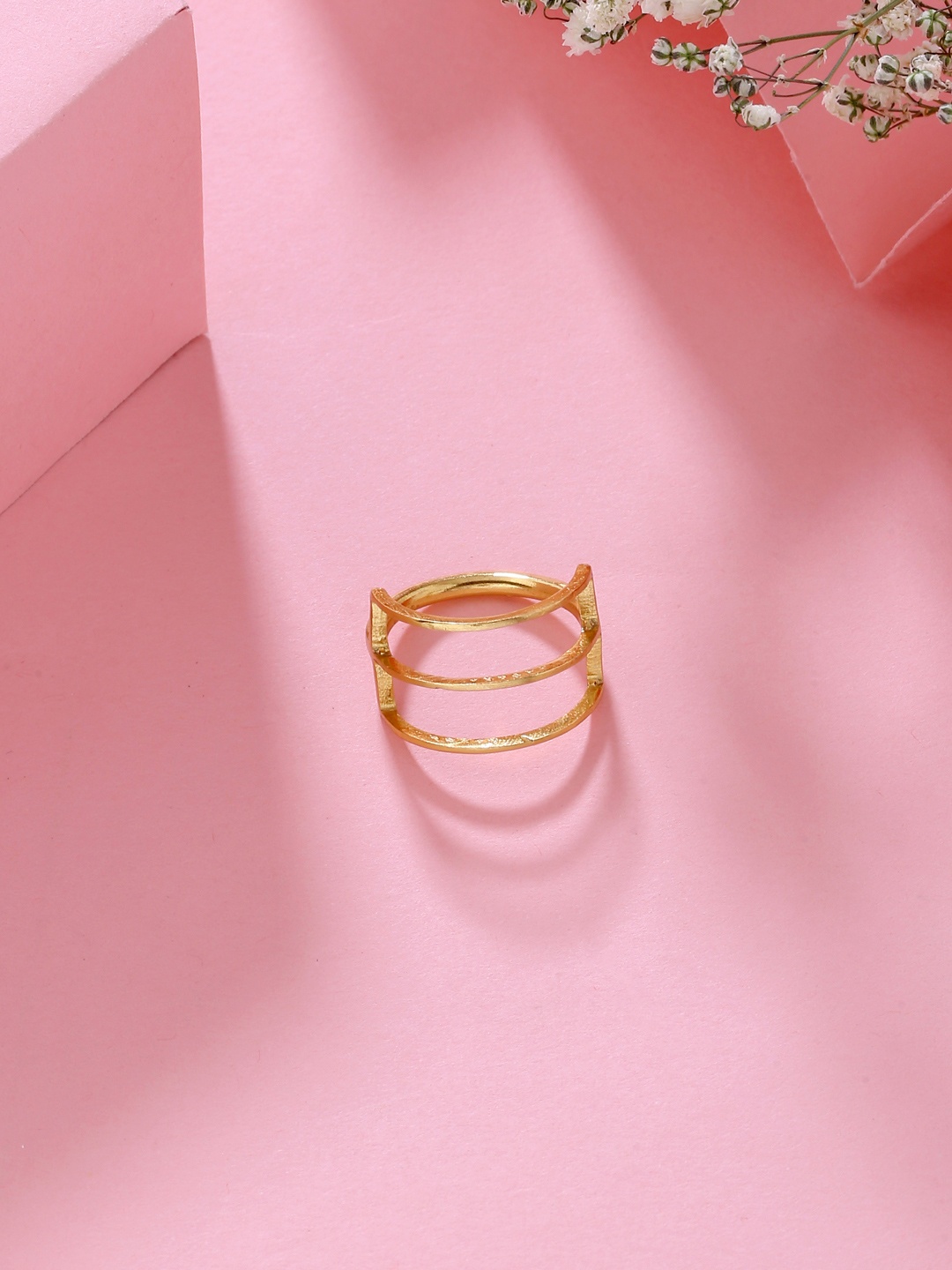 

Mitali Jain Gold-Plated Bezel Finger Ring