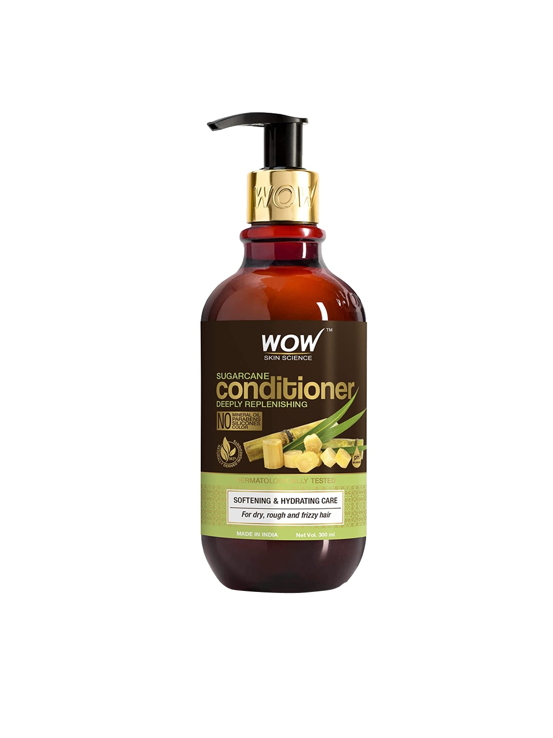 

WOW SKIN SCIENCE Sugarcane Deeply Replenishing Conditioner for Dry & Frizzy Hair - 300ml, Brown