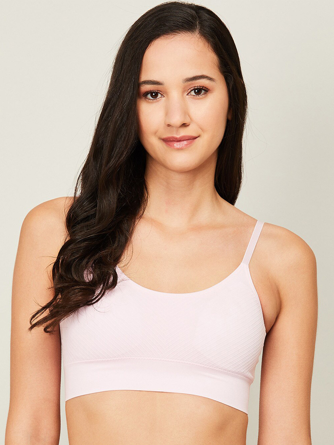 

Ginger by Lifestyle Pink Lightly Padded Bra 1000010589370-PINK