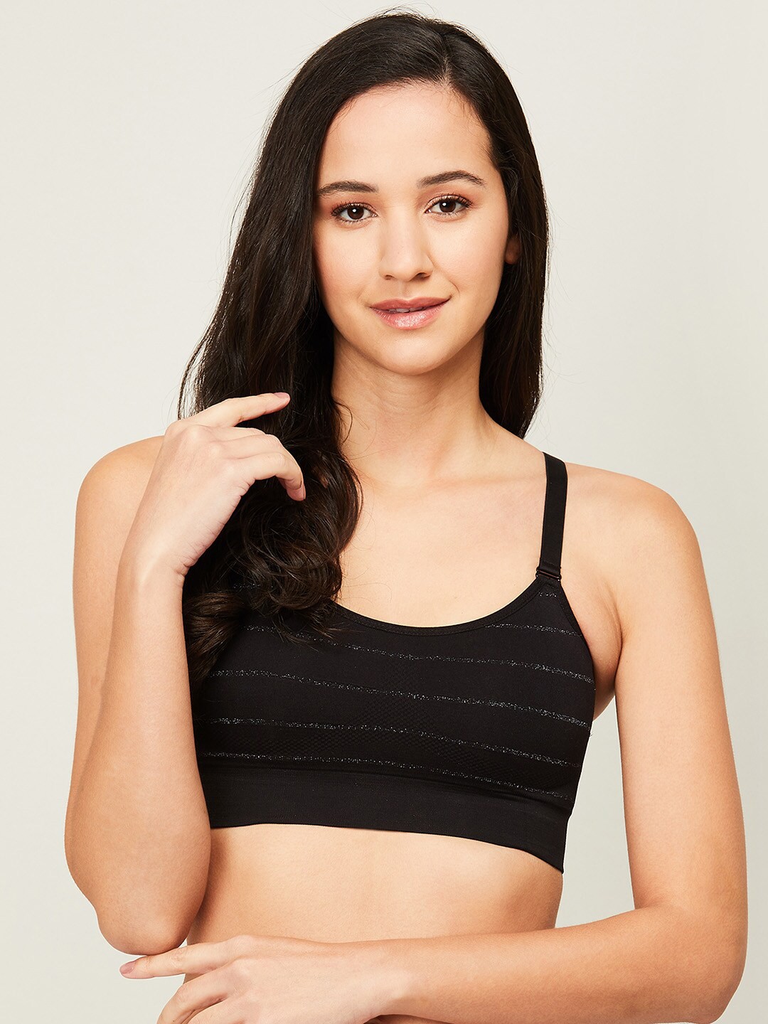 

Ginger by Lifestyle Black Lightly Padded Bra
