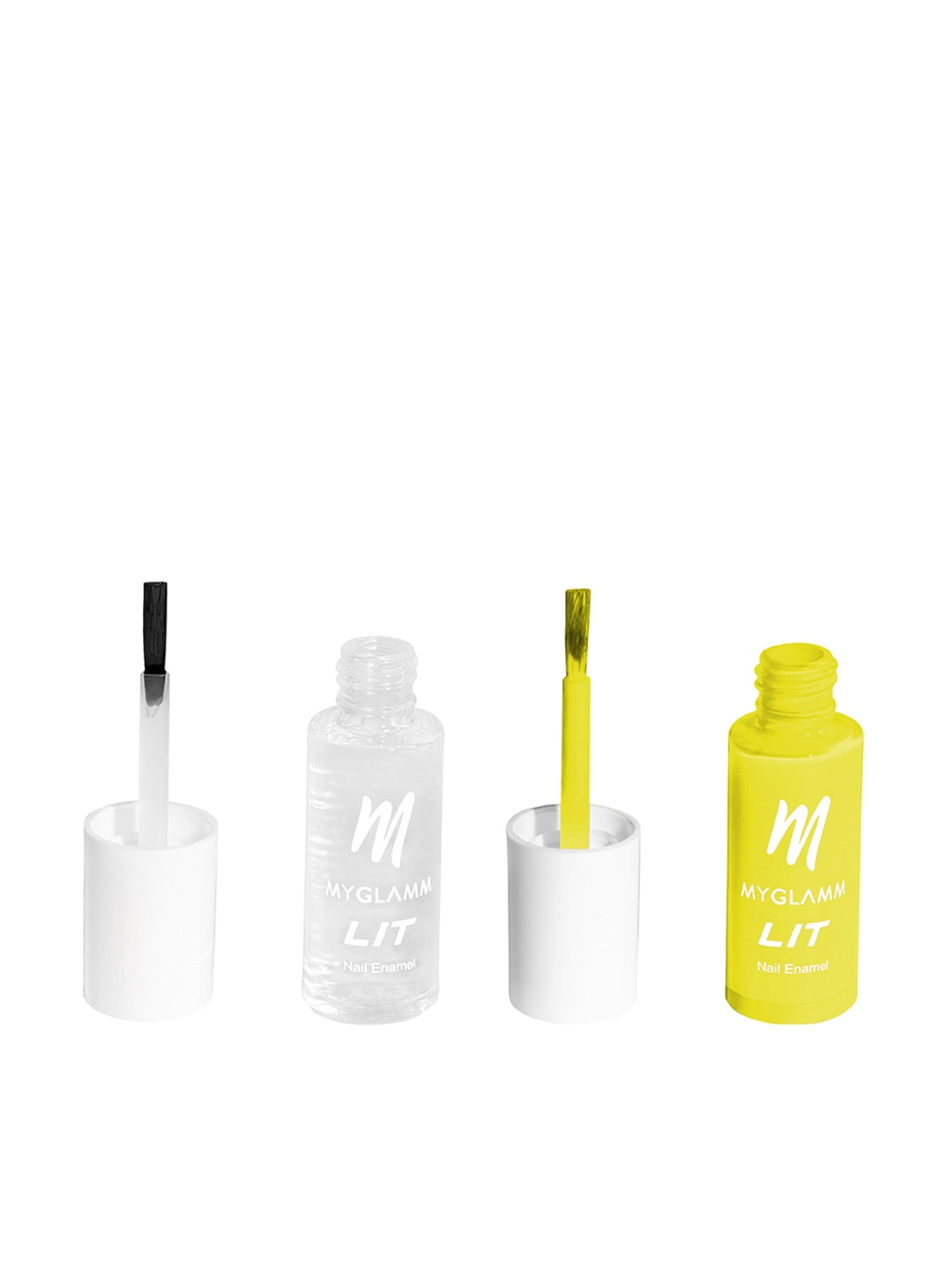 

MyGlamm Set of 2 LIT Nail Enamel - No Chill & Seal The Deal, Yellow