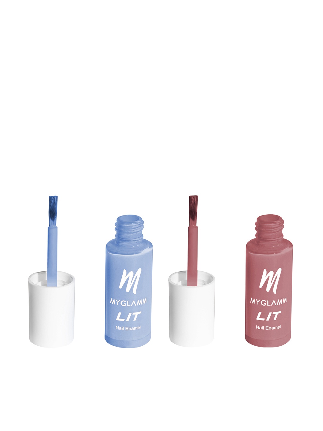 

MyGlamm Set of 2 LIT Nail Enamels - Say No More & Bad Romance, Blue