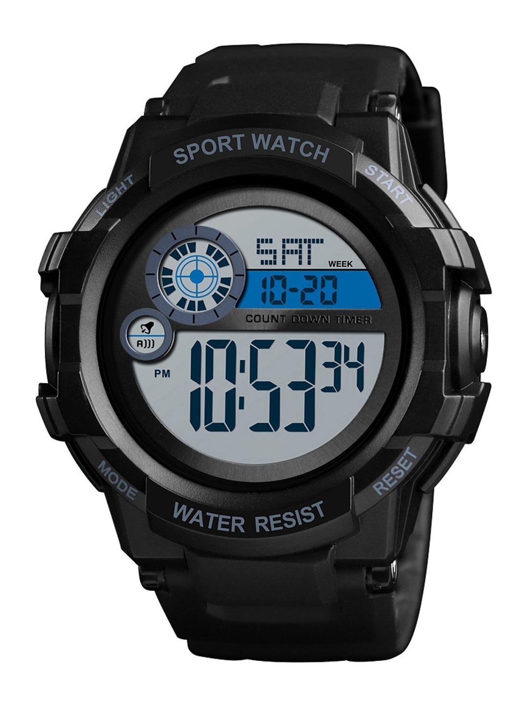

V2A Men Black Printed Dial & Black Straps Digital Multi Function Watch V2A-1387-Black-Black