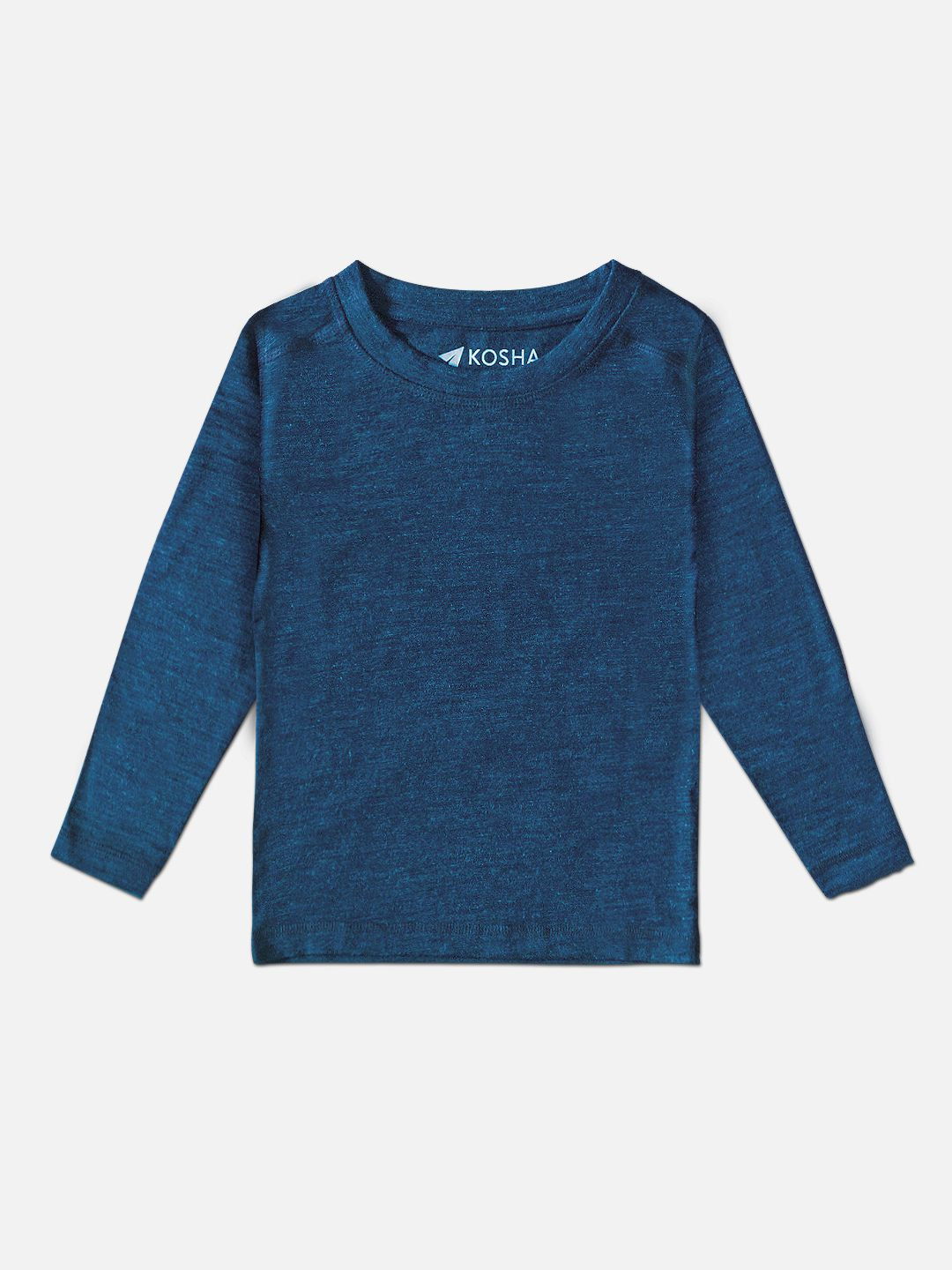 

Kosha Girls Navy Blue Merino Wool & Bamboo Full Sleeves Thermal T-Shirt