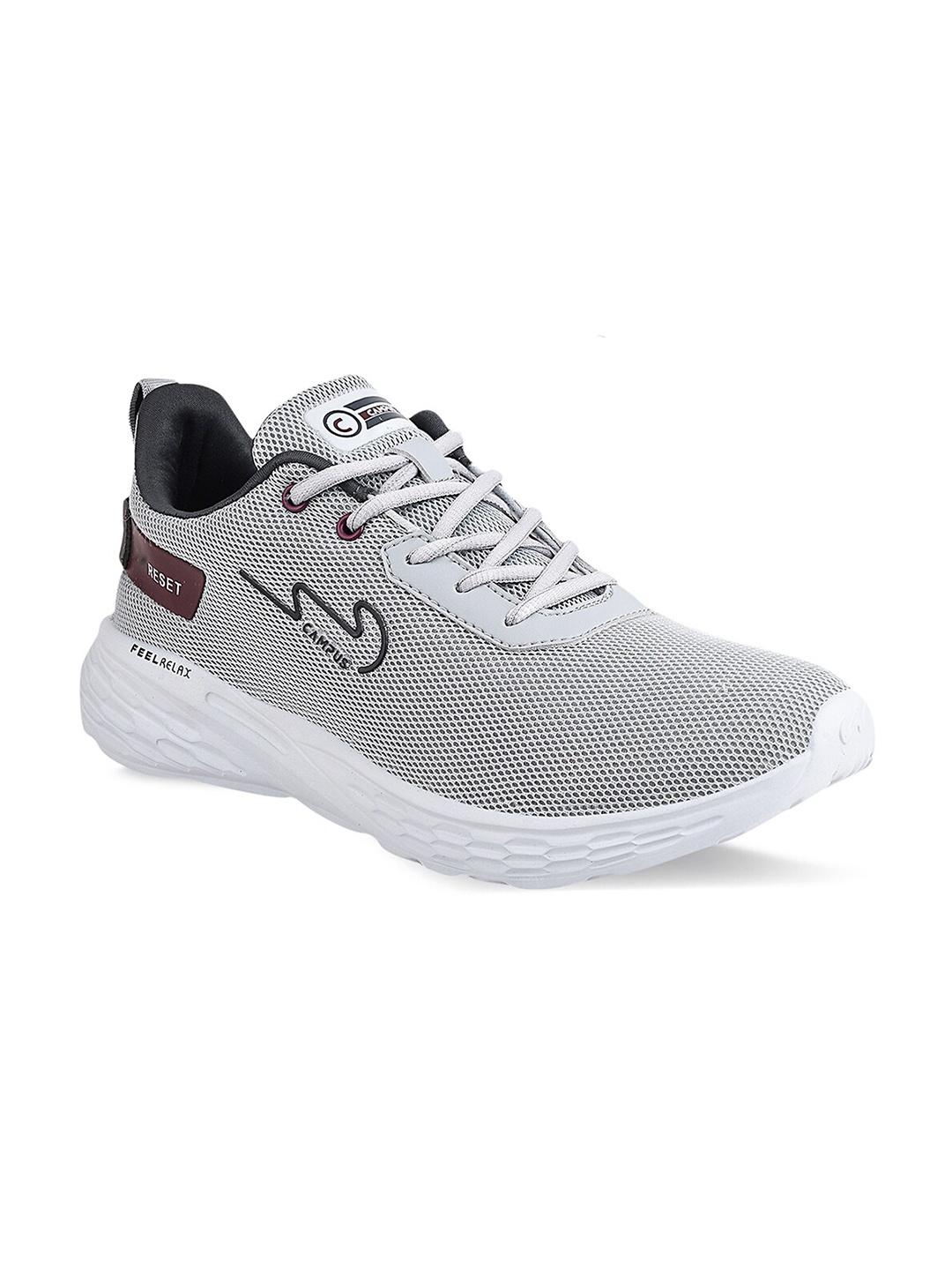 

Campus Men Grey Mesh Running Shoes