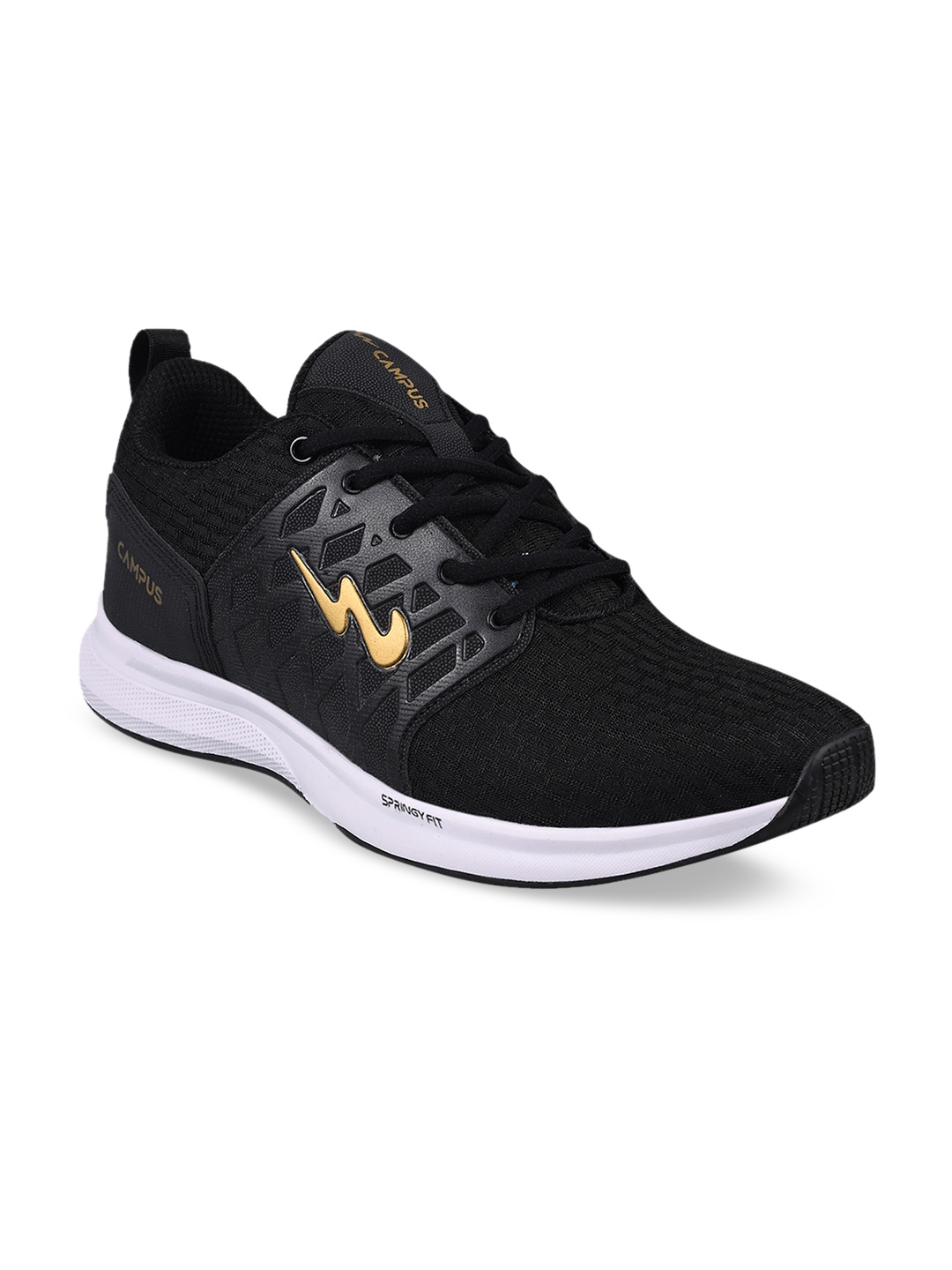 

Campus Men Black Running Sports Shoes