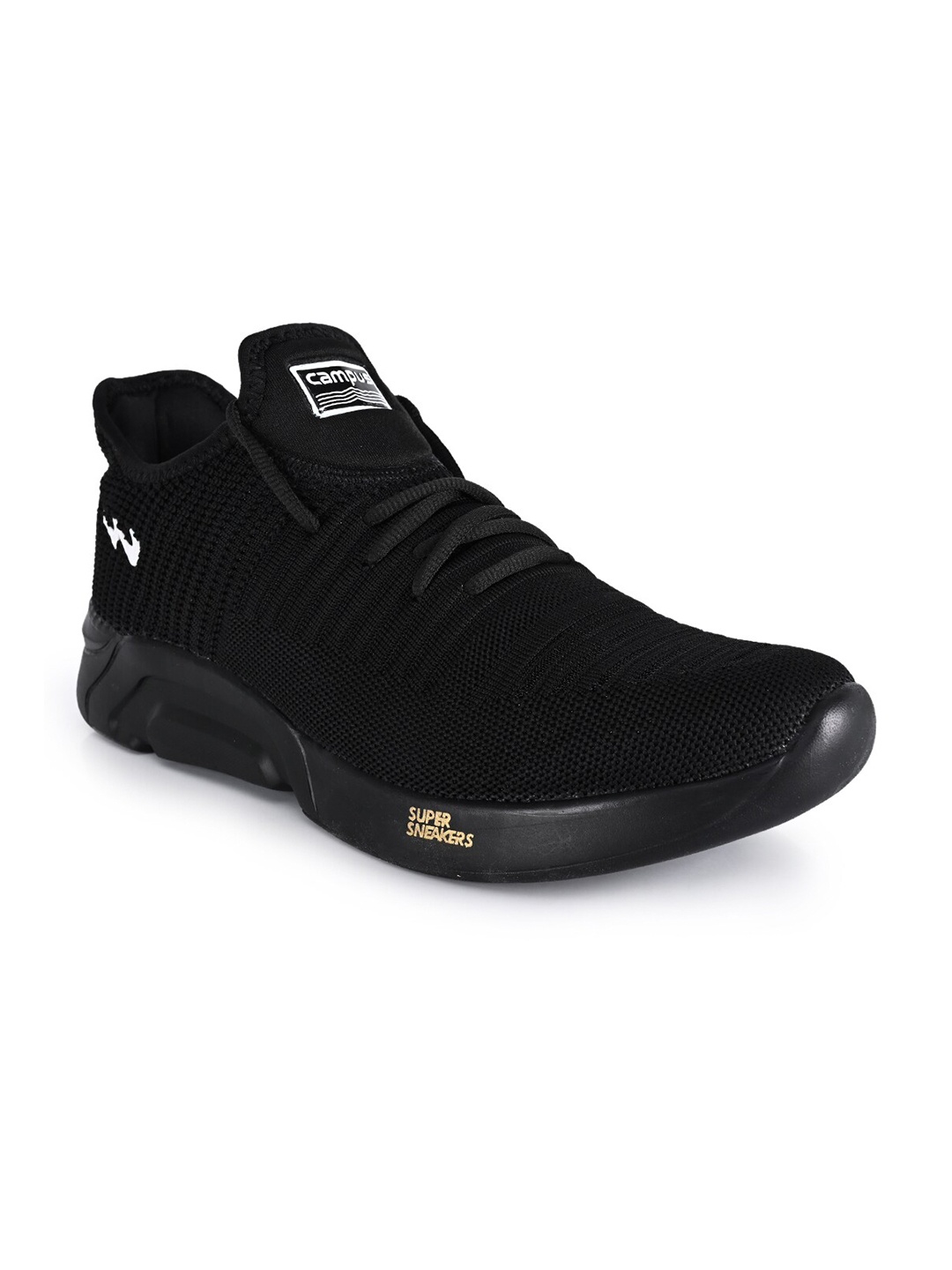 

Campus Men Black Running Sports Shoes