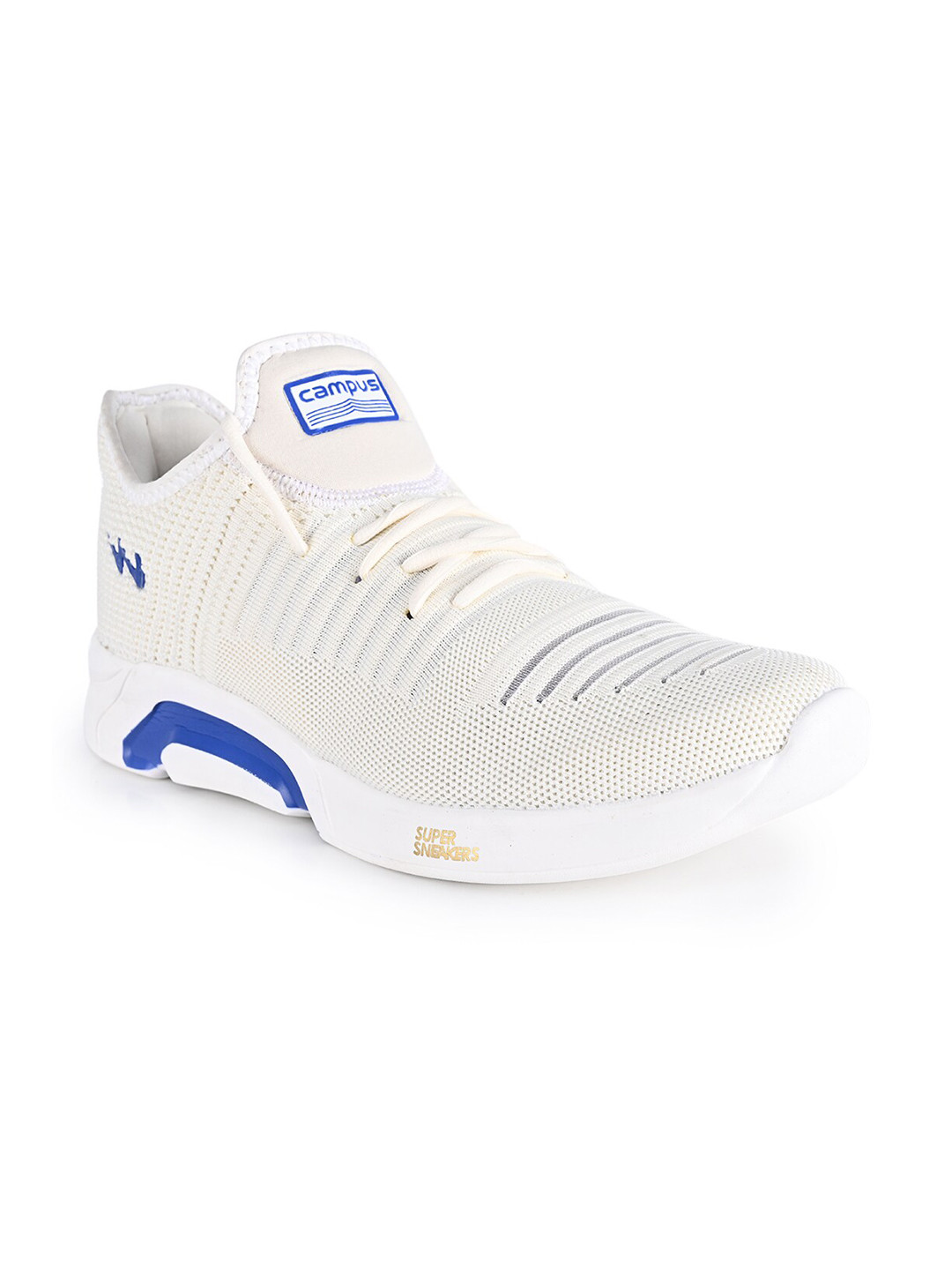 

Campus Men Off White Mesh Running Shoes