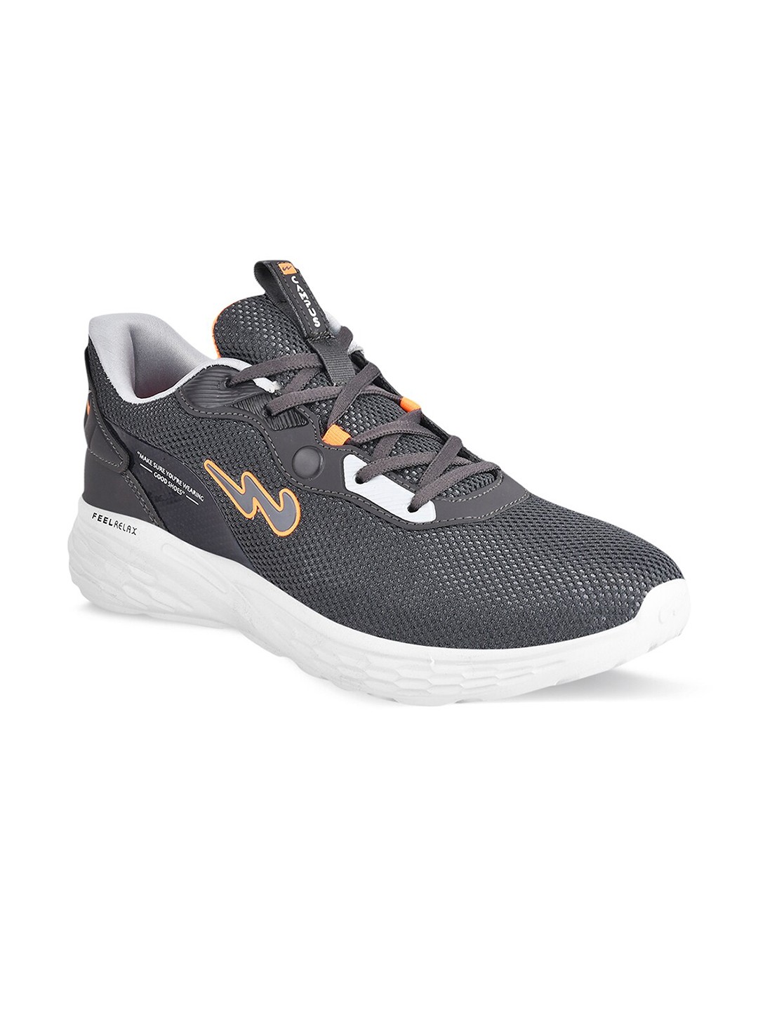 

Campus Men Grey Mesh Running Shoes