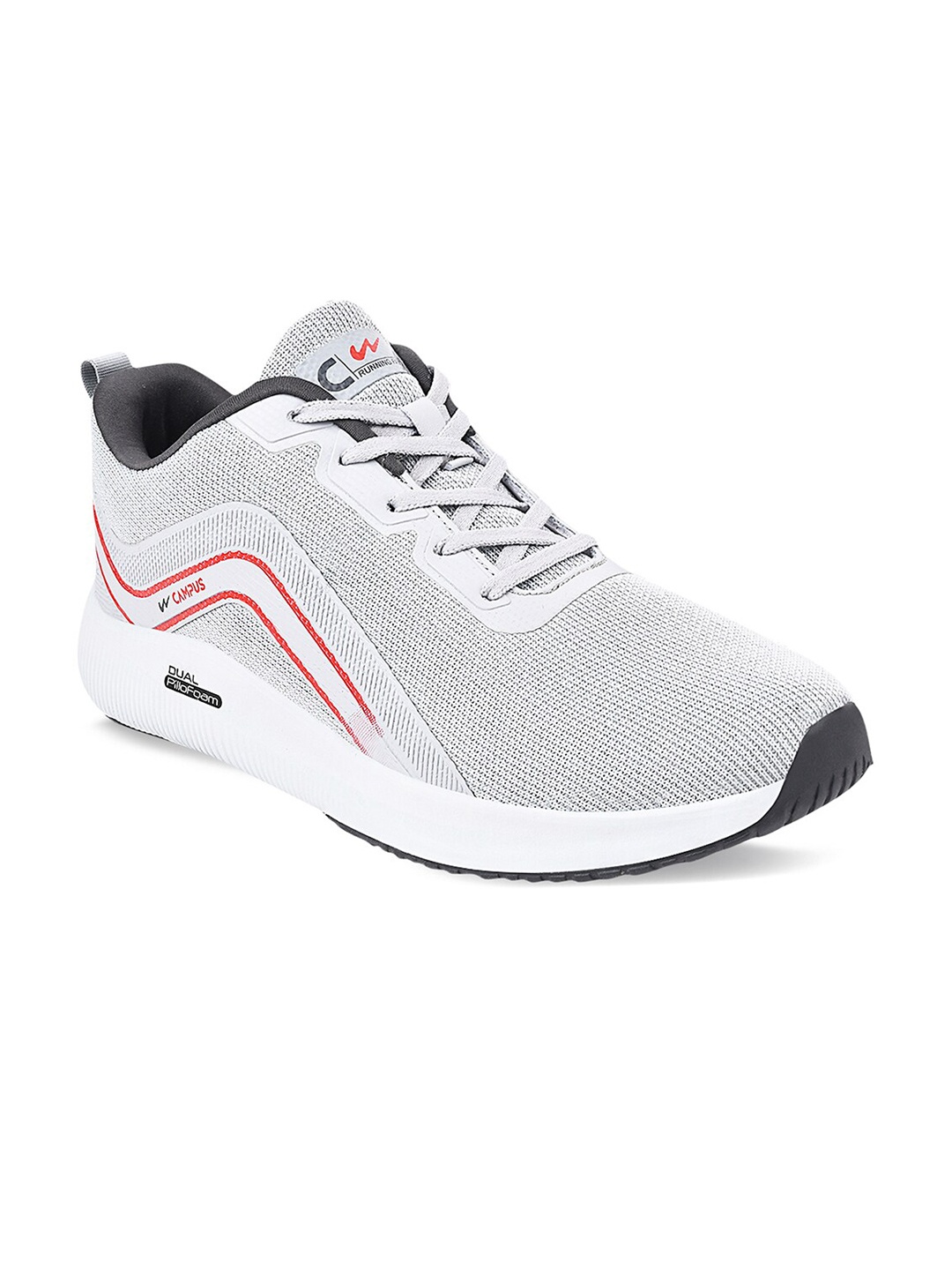 

Campus Men Grey Mesh Running Shoes