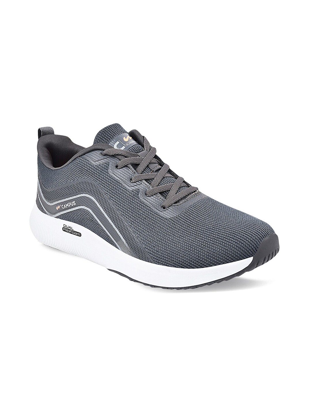 

Campus Men Grey Melange Running Sports Shoes