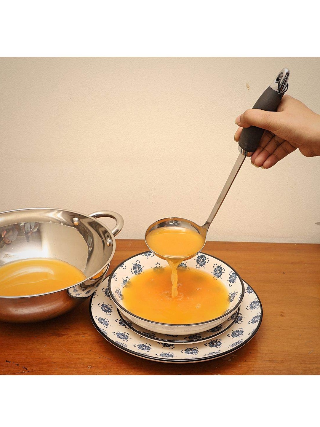 

Sabichi Silver-Toned Solid Mono Stainless Steel Ladle