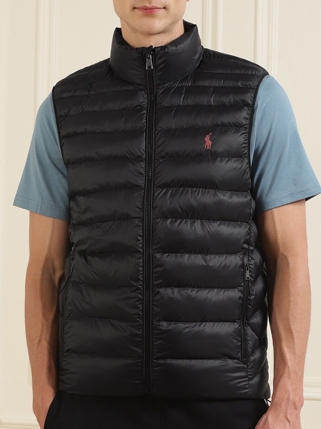 

Polo Ralph Lauren Men Black Colourblocked Puffer Jacket