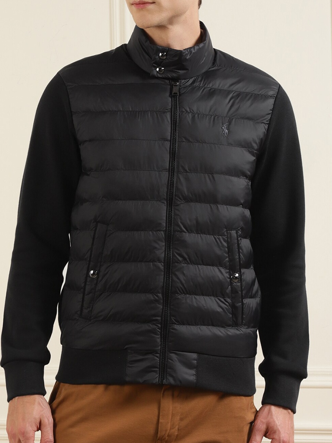 

Polo Ralph Lauren Men Black Cotton Padded Jacket