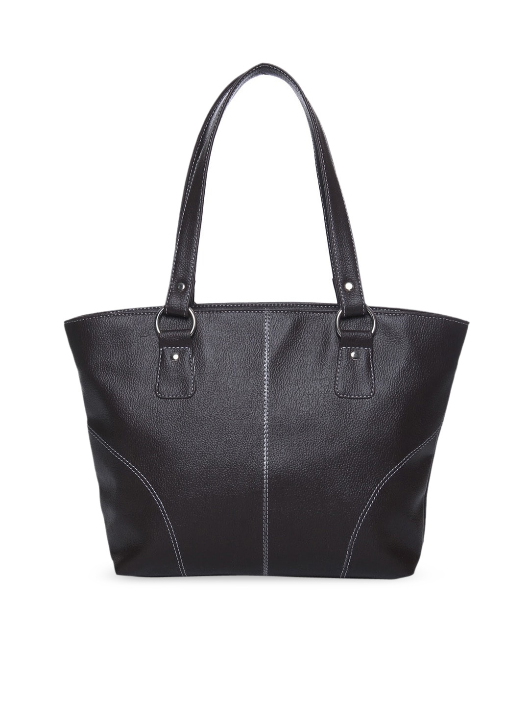 

OsaiZ Brown PU Structured Shoulder Bag