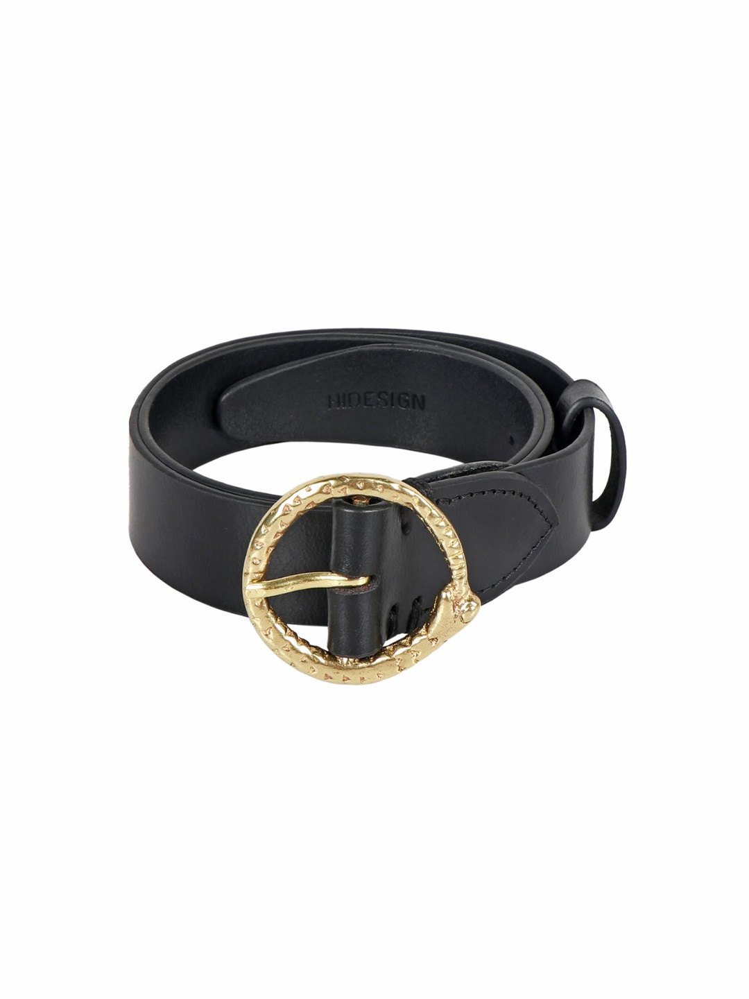 

Hidesign Women Black Leather Belt
