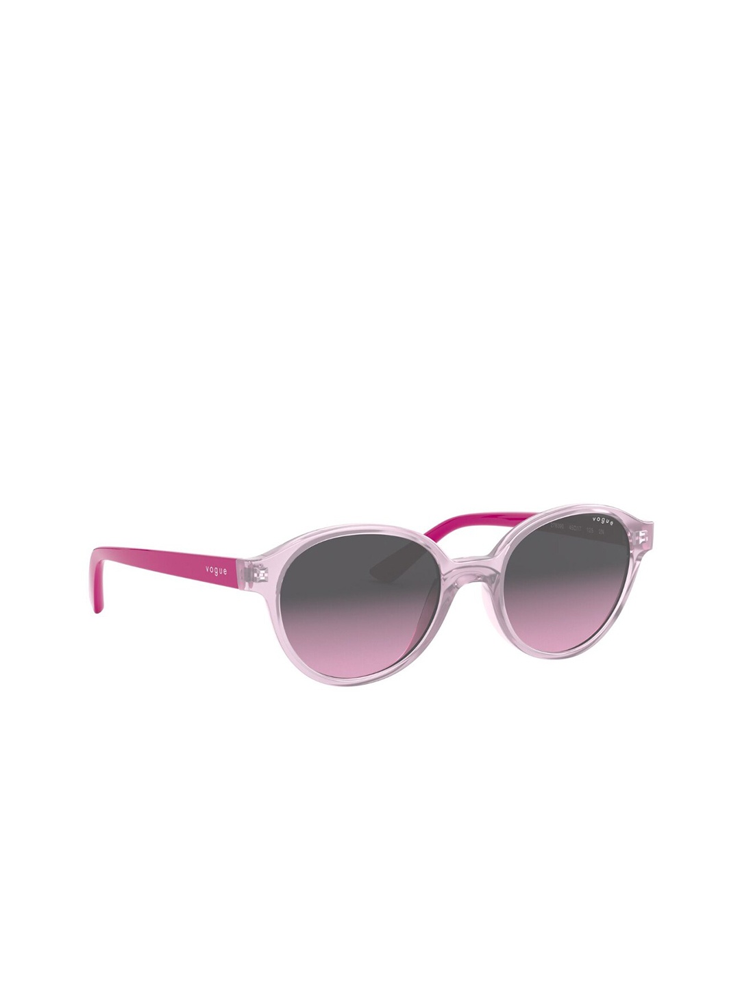 

VOGUE EYEWEAR JUNIOR Unisex Gradient Grey Lens Oval Sunglasses - 0VJ200727809045, Pink