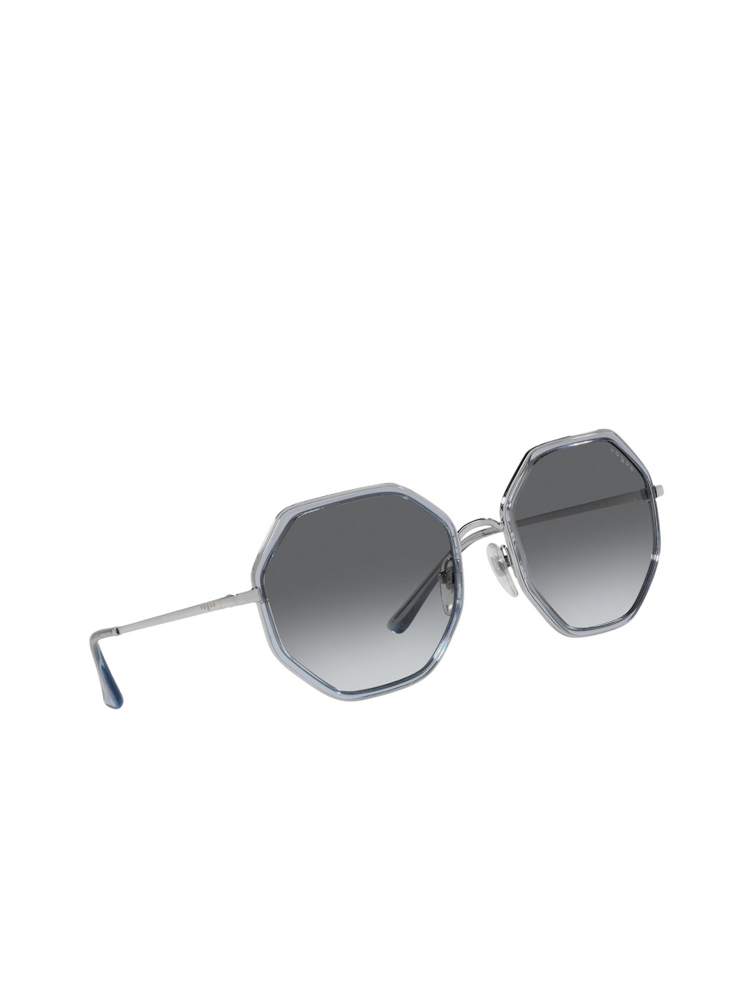 

vogue Women Grey Lens & Silver-Toned Sunglasses with UV Protected Lens