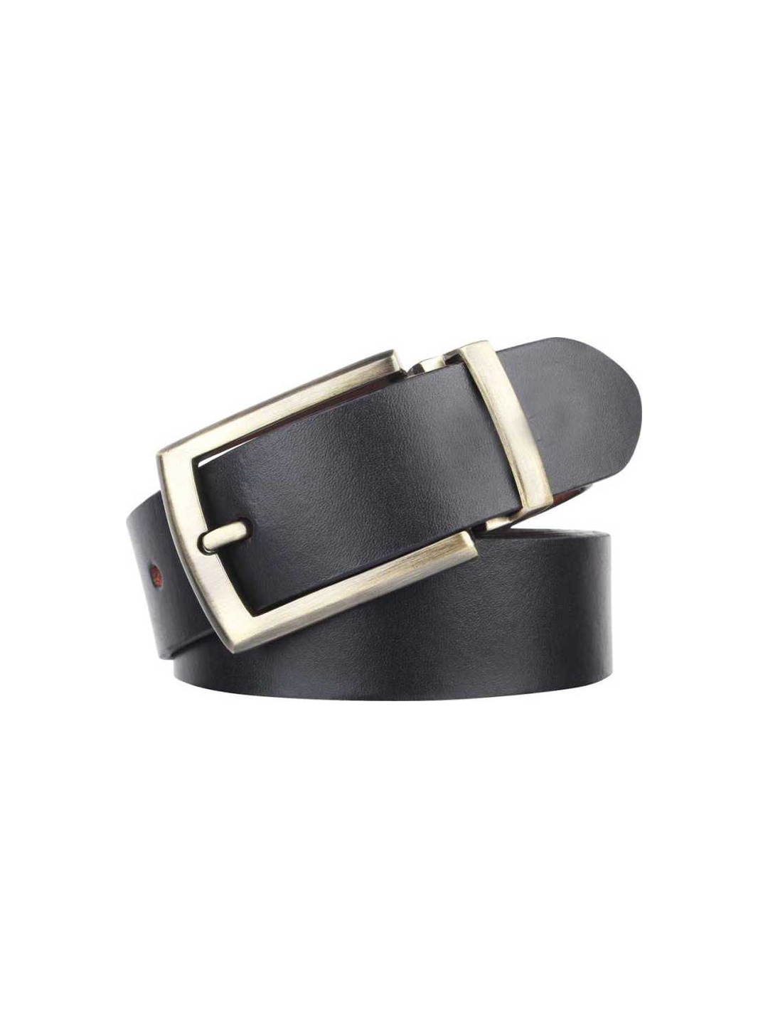 

KAEZRI Men Black Leather Formal Belt