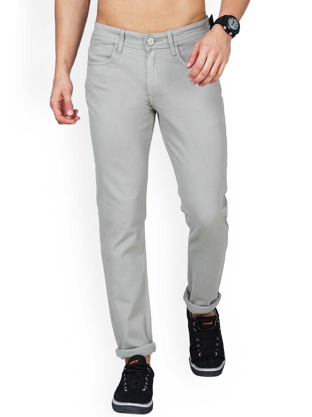 

Jean Cafe Men Grey Jean Slim Fit Light Fade Jeans