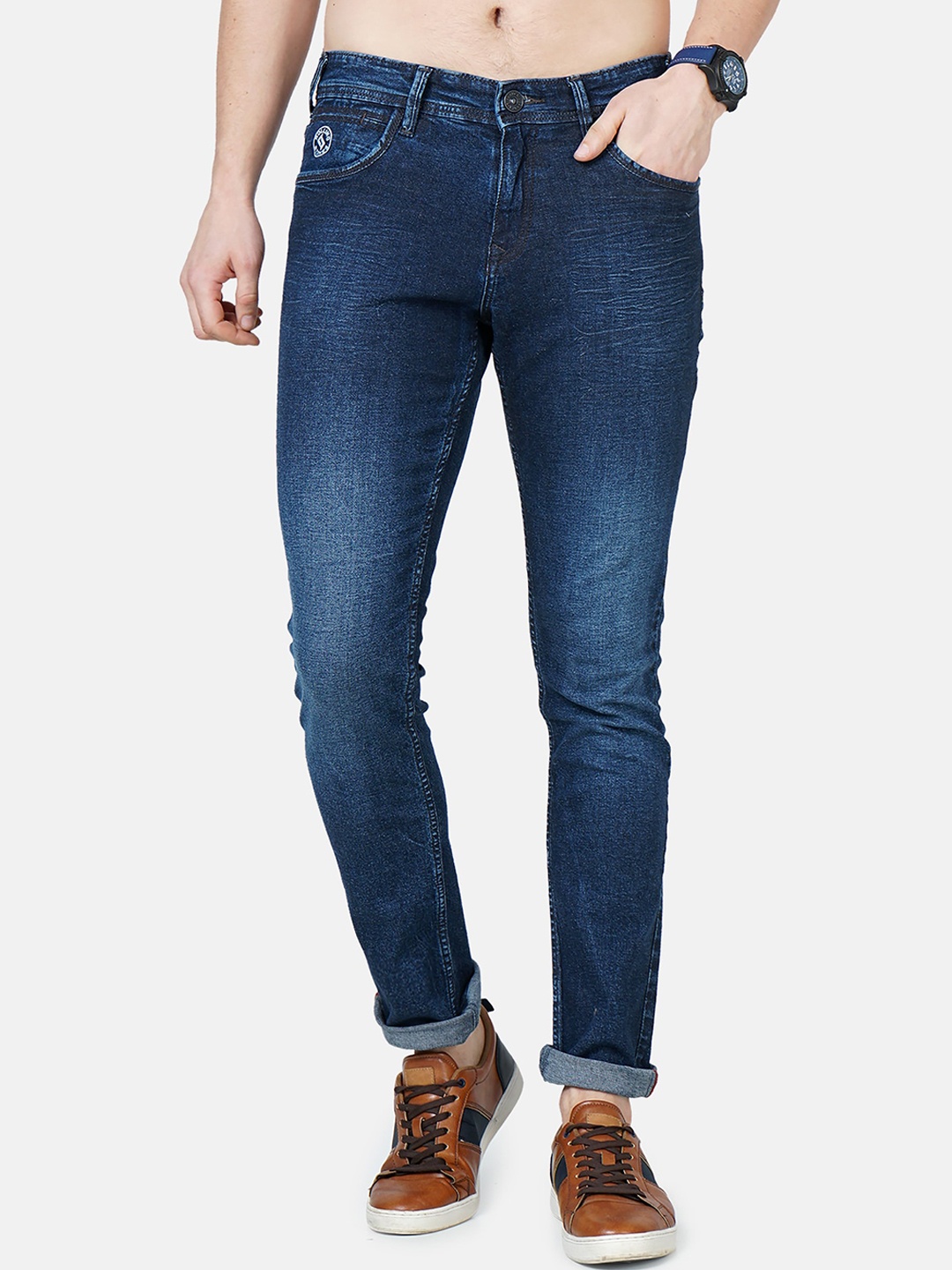 

Jean Cafe Men Blue Jean Slim Fit Light Fade Jeans