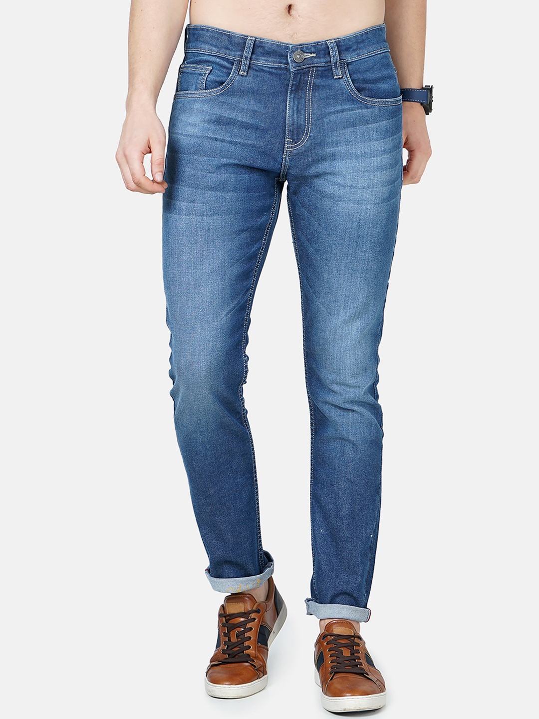 

Jean Cafe Men Blue Jean Slim Fit Light Fade Jeans