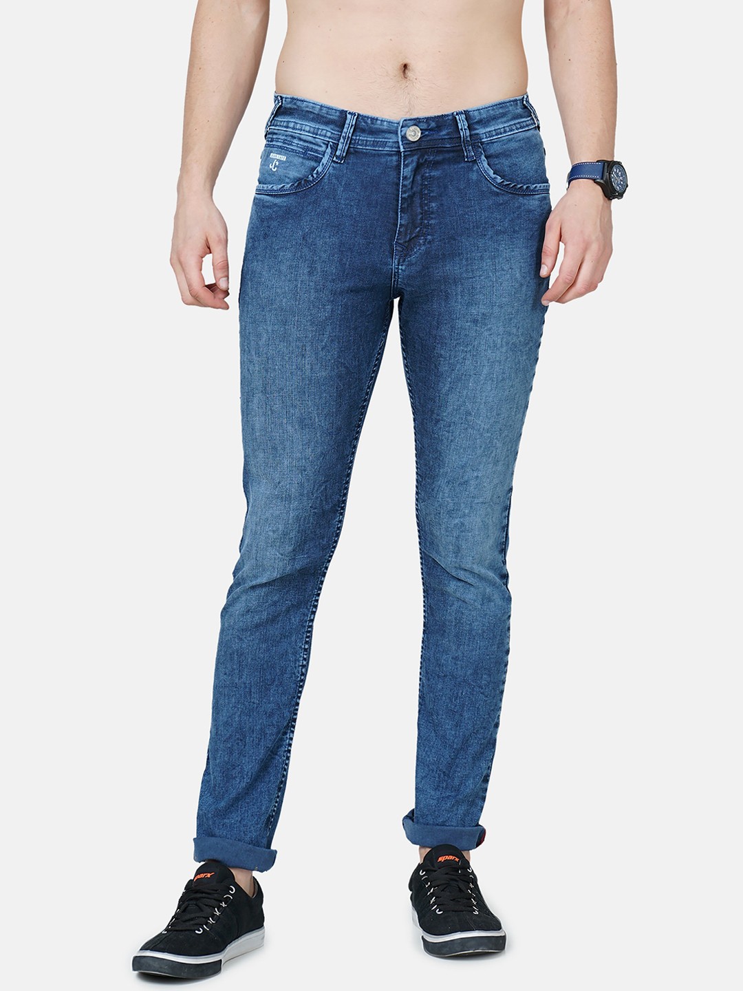 

Jean Cafe Men Blue Jean Slim Fit Light Fade Jeans