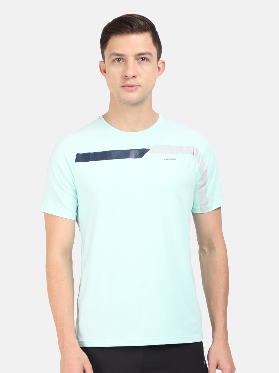 

Head Men Blue Typography Slim Fit T-shirt