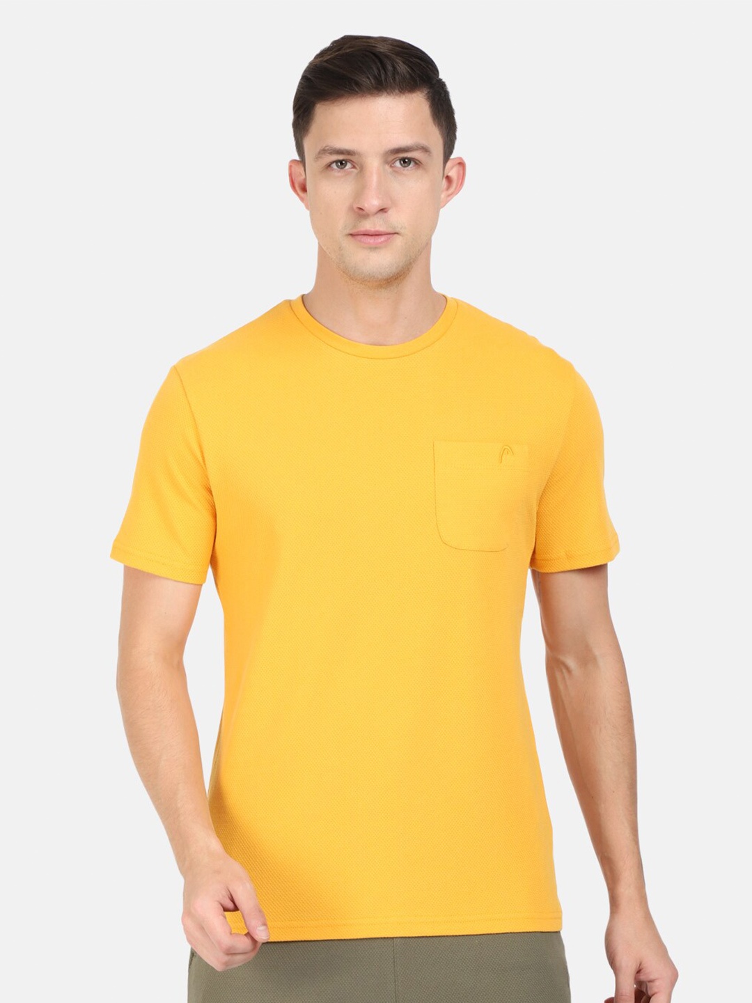 

Head Men Yellow Slim Fit Outdoor T-shirt