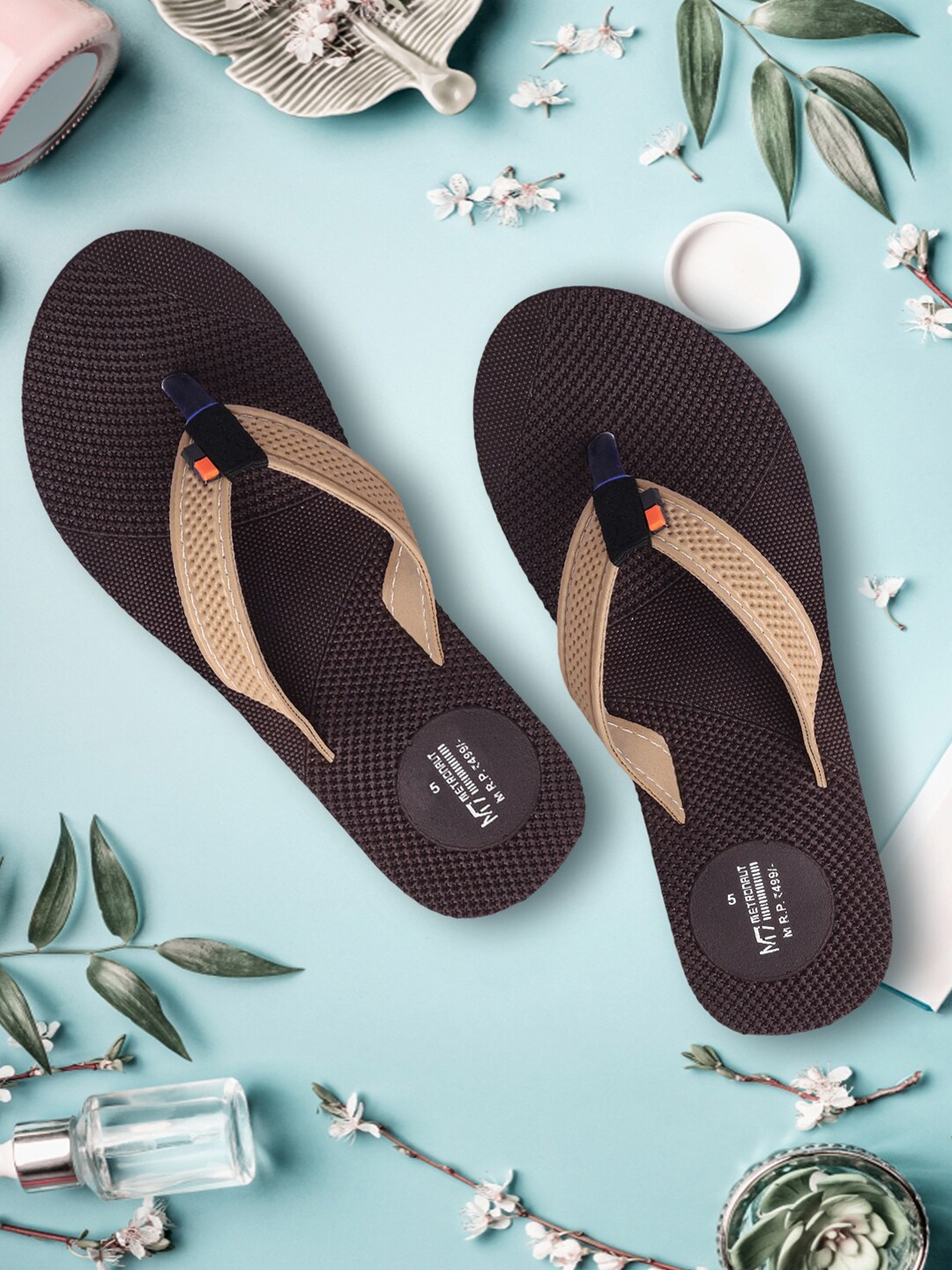 

M7 by Metronaut Women Brown Thong Flip Flops