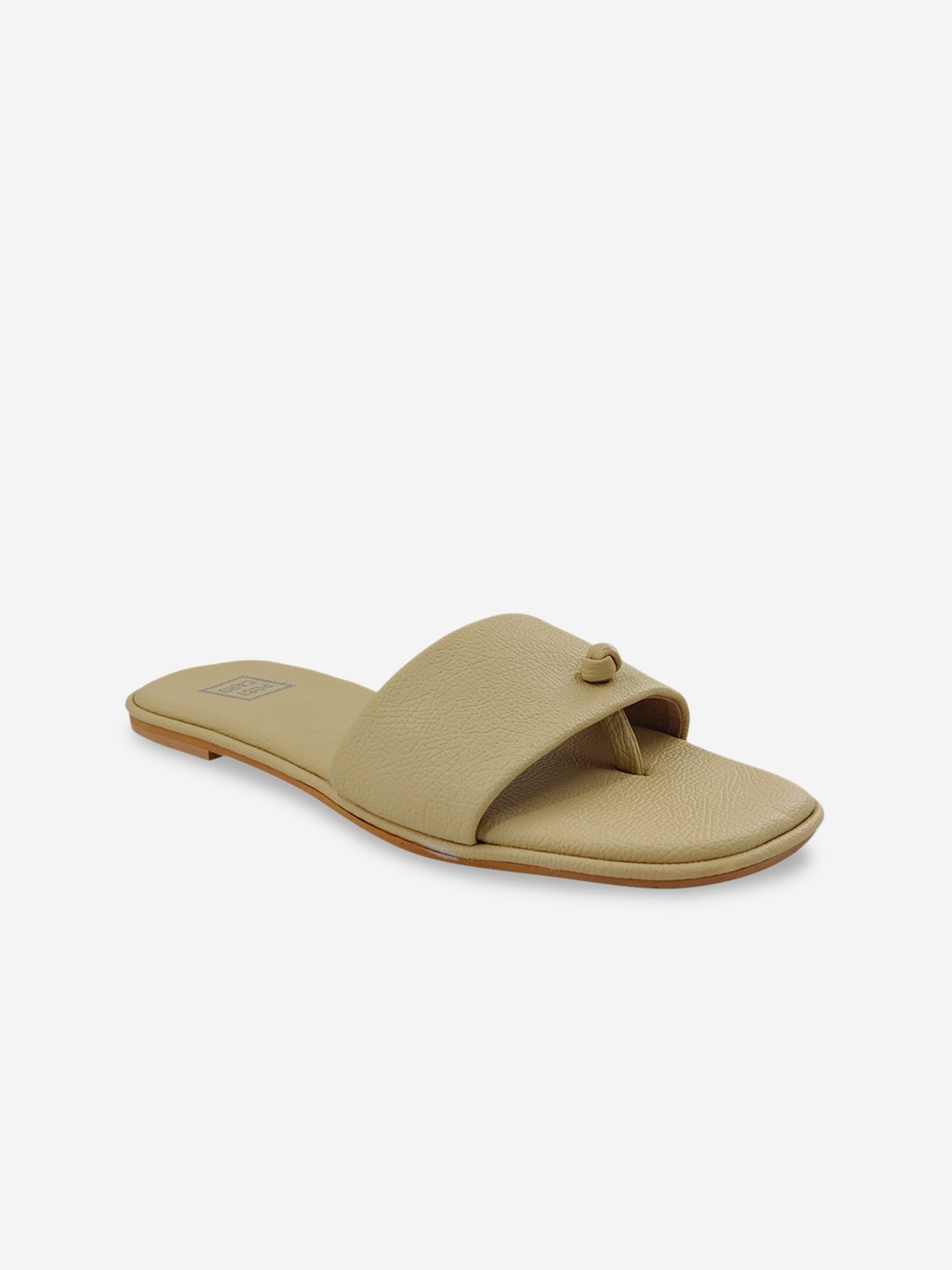 

POSTCARD Women Cream-Coloured Embellished Open Toe Flats