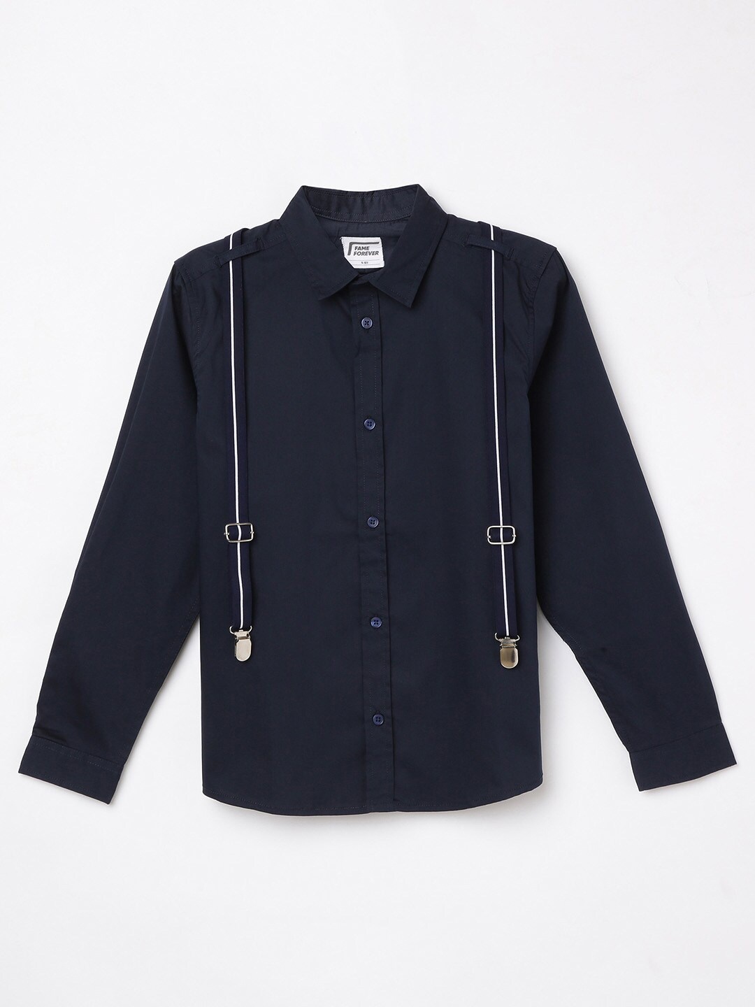 

Fame Forever by Lifestyle Boys Blue Cotton Casual Shirt
