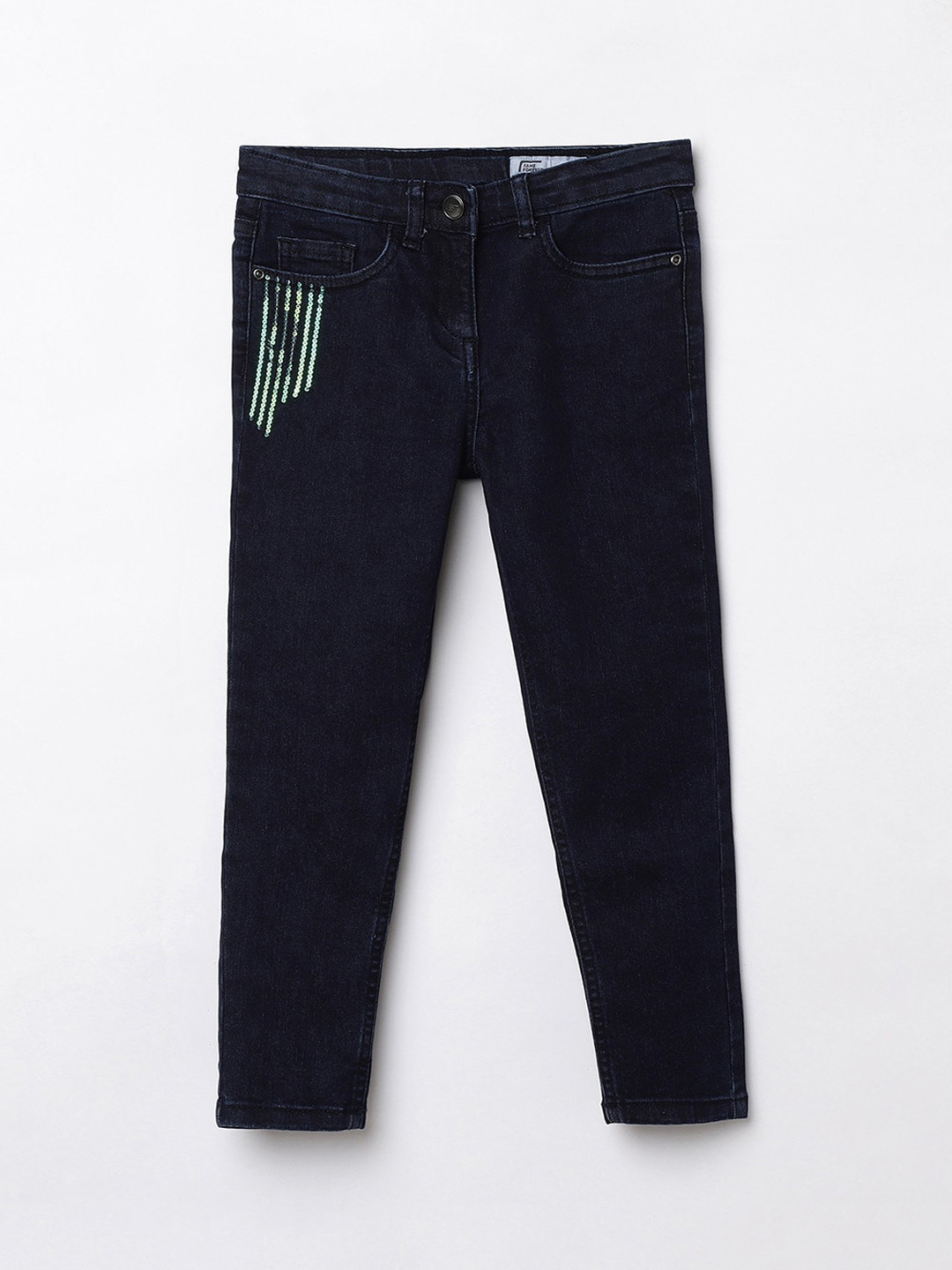

Fame Forever by Lifestyle Girls Blue Regular Fit Mid-Rise Jeans