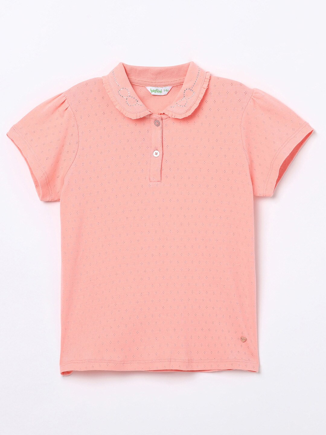 

Bossini Girls Pink Peter Pan Collar Top