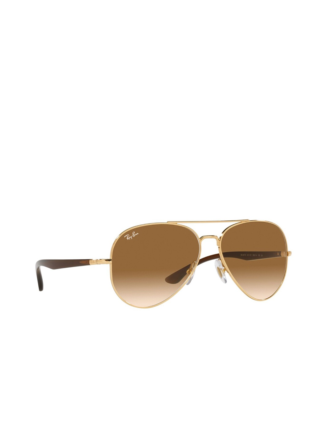 

Ray-Ban Unisex Gradient Brown Lens Pilot Sunglasses - 0RB3675001/5158, Gold