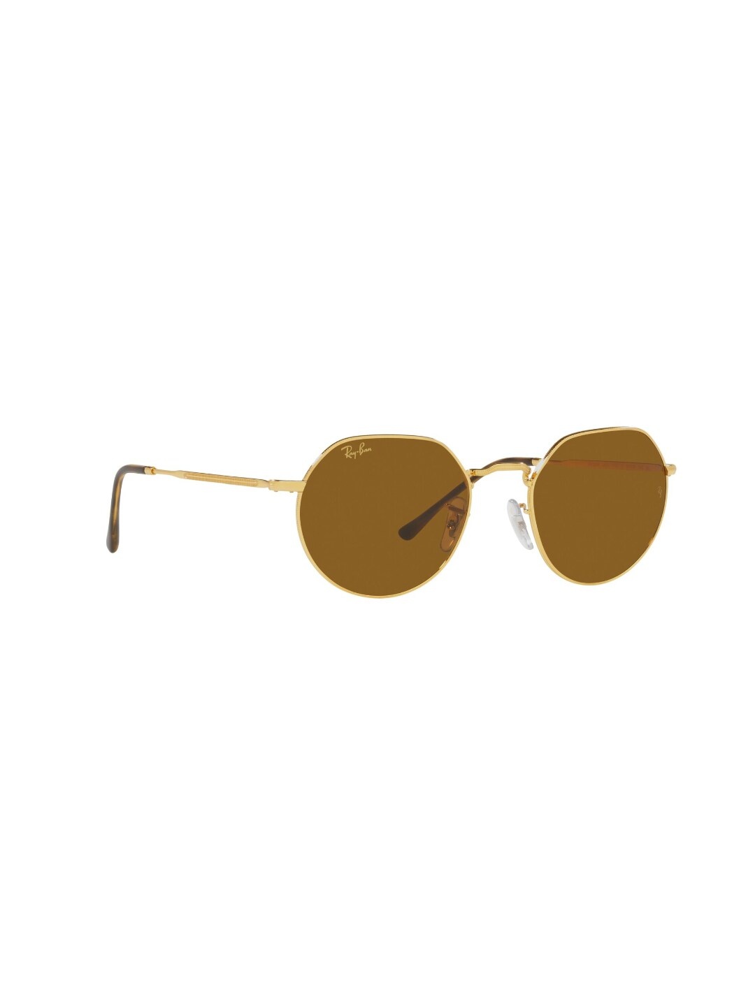 

Ray-Ban Unisex Brown Lens & Golden Other Sunglasses with UV Protected Lens 8056597584944, Gold