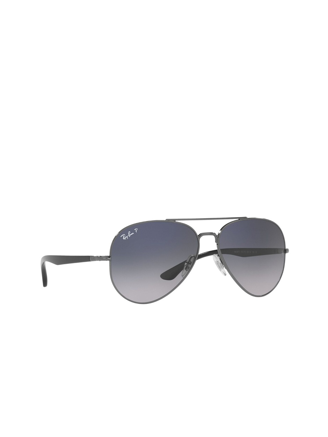 

Ray-Ban Unisex Polarized Blue Lens Pilot Sunglasses - 0RB3675004/7858, Grey