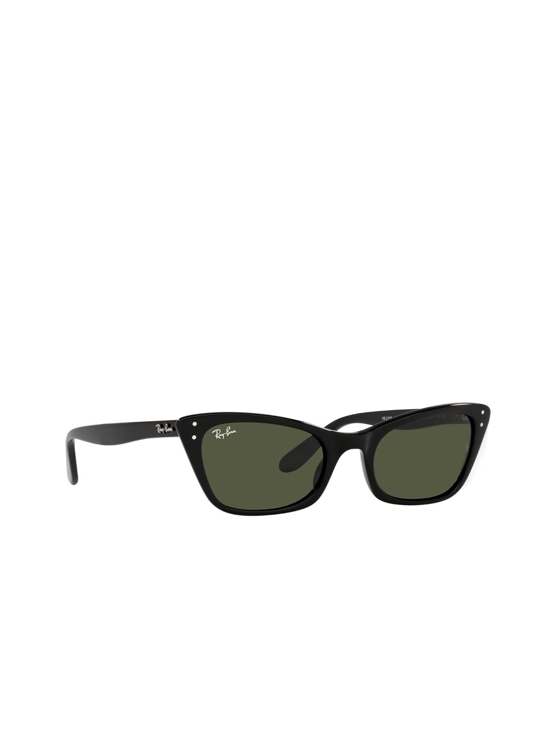 

Ray-Ban Women Uv Protected Green Lens Cat Eye Sunglasses - 0 Rb2299901/3152, Black
