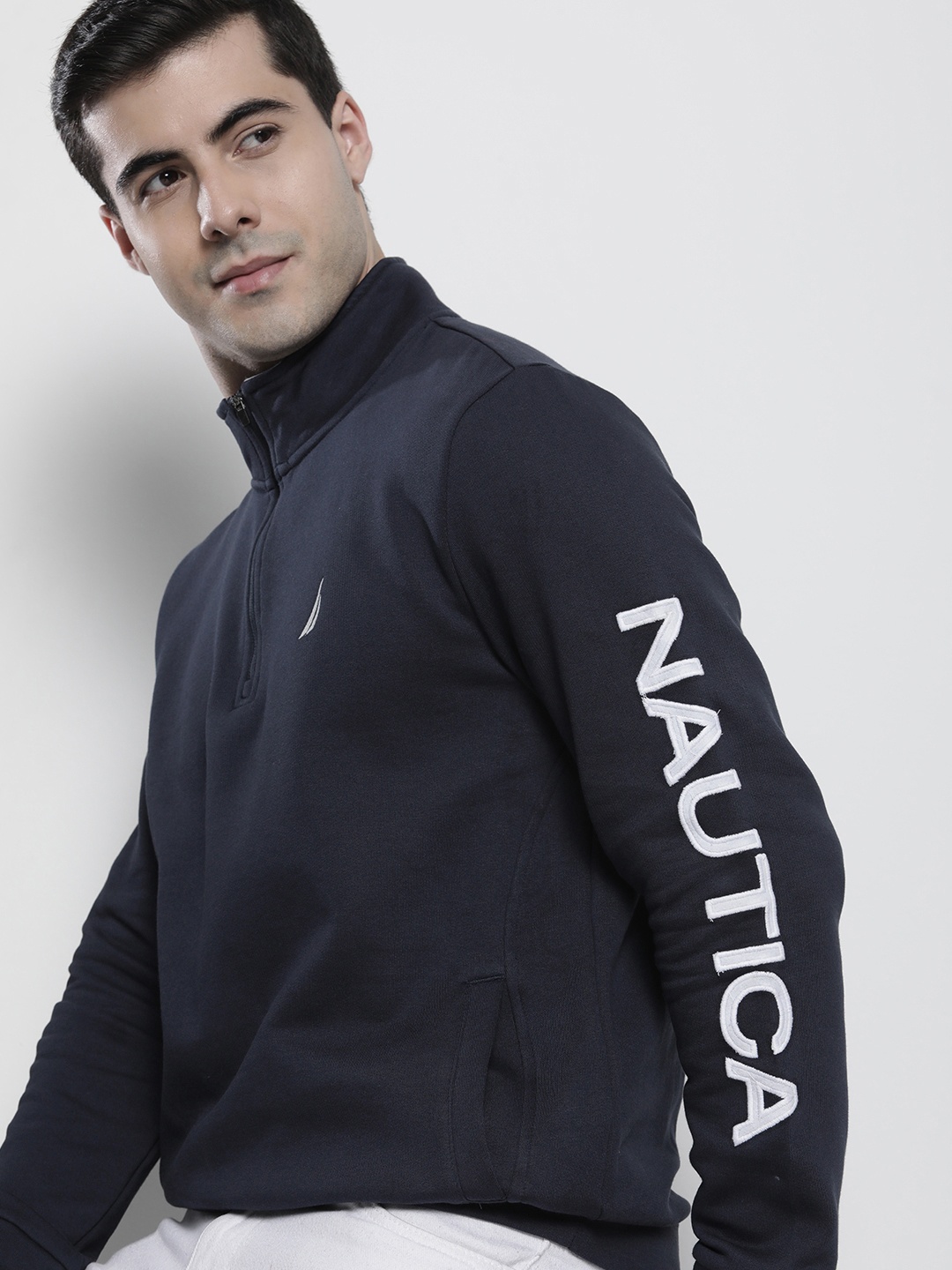 

Nautica Men Sweatshirt with Embroidered Detail, Navy blue