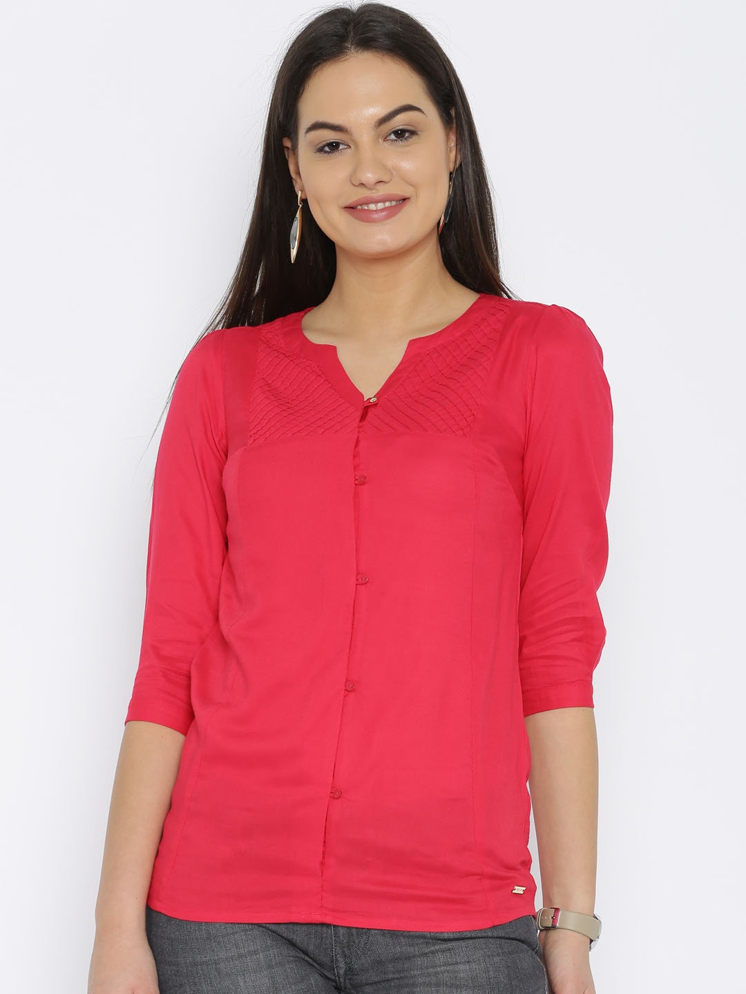 

Park Avenue Pink Shirt Style Top