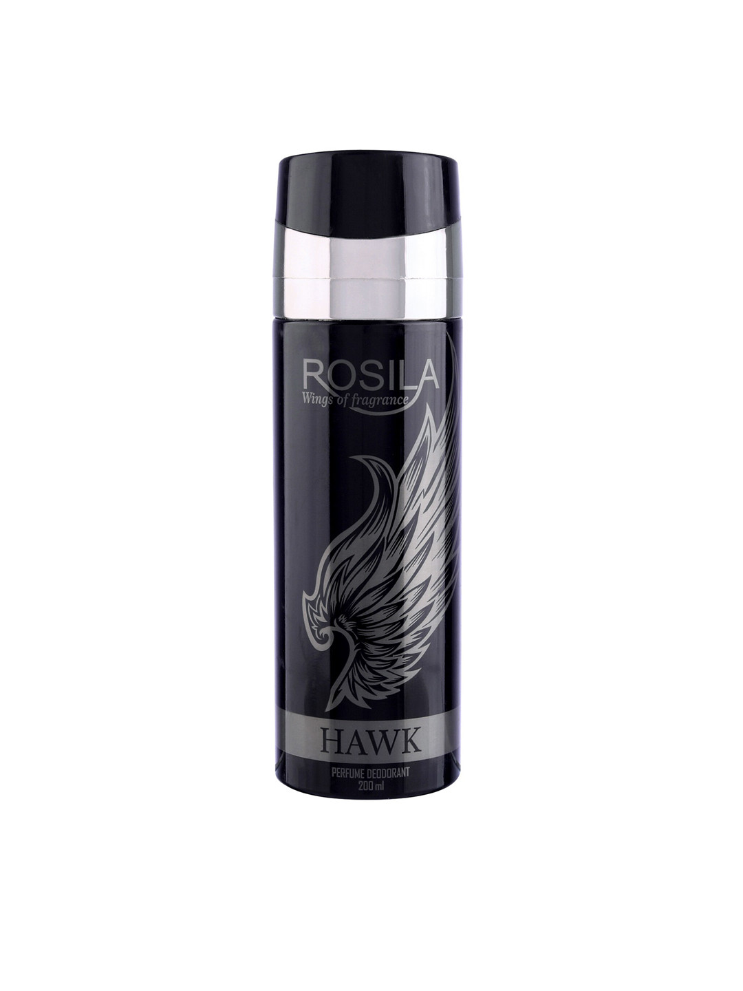 

ROSILA Hawk Perfume Deodorant Spray 200 ml, Black