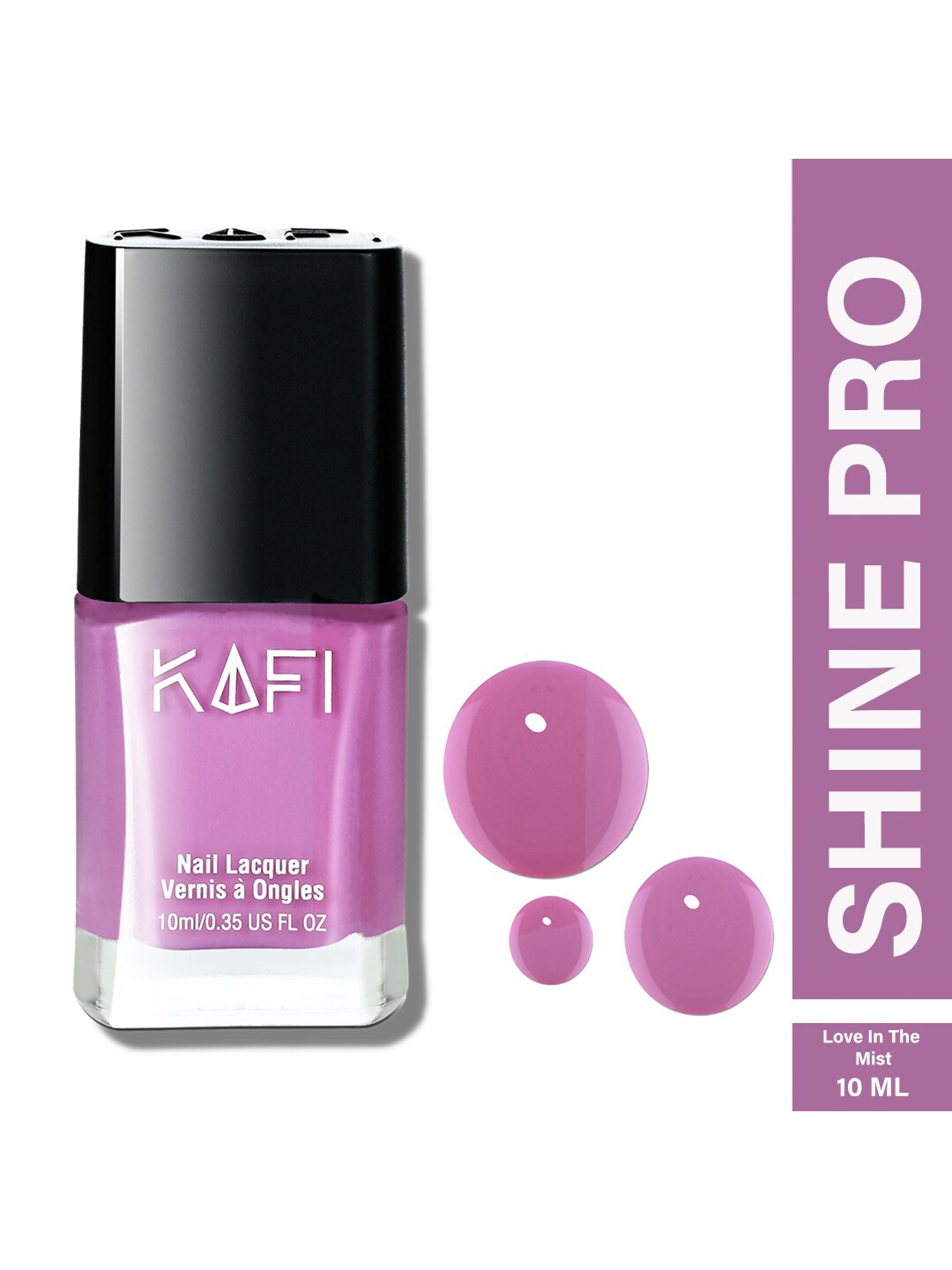 

KAFI Shine PRO Long Lasting Nail Lacquer 10ml - Love In The Mist, Lavender
