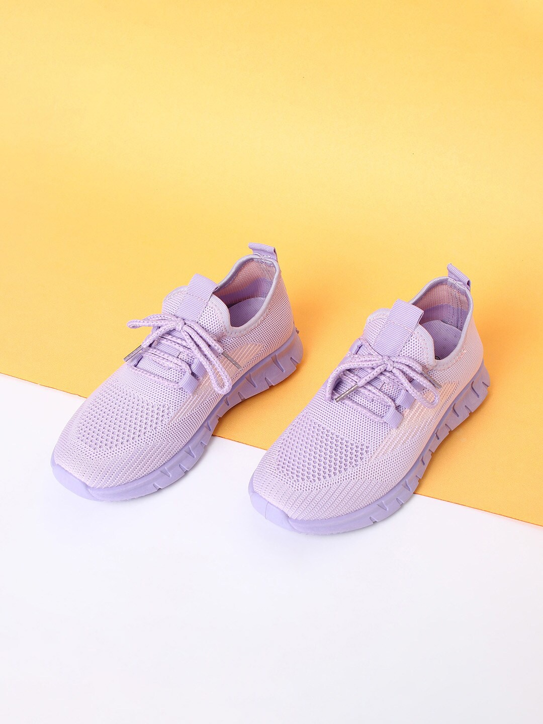 

Fame Forever by Lifestyle Girls Purple Woven Design PU Sneakers