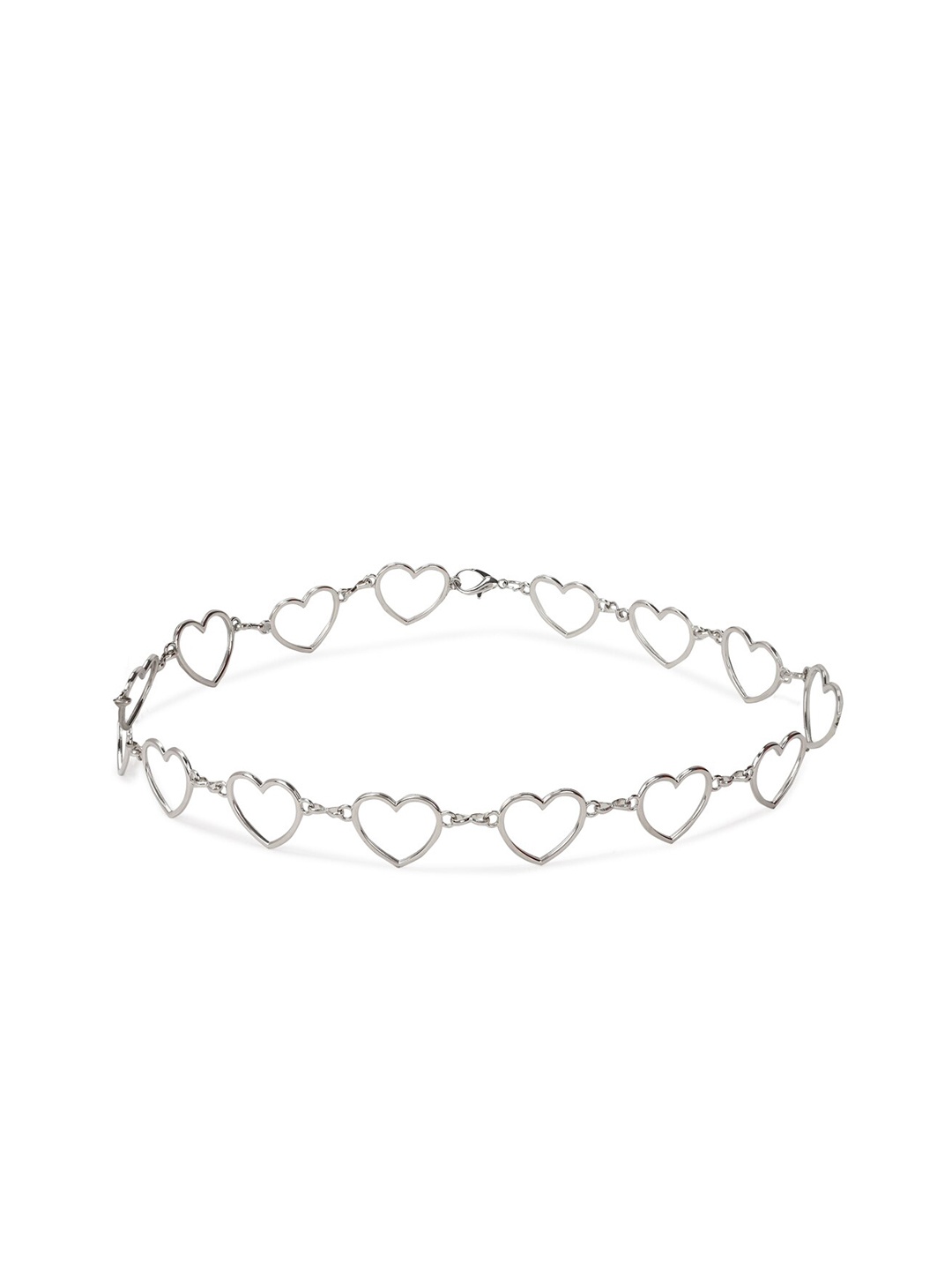 

FOREVER 21 Women Silver-Toned PU Belt