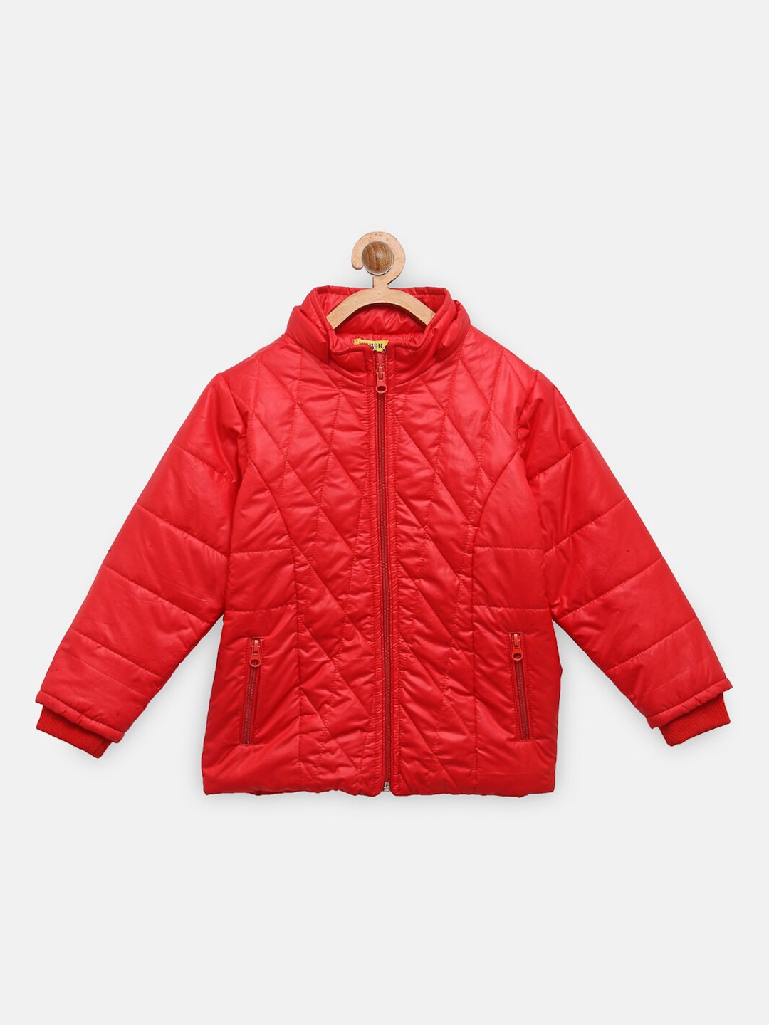 

NYNSH- PlusS Kids Girls Red Quilted Hooded Jacket