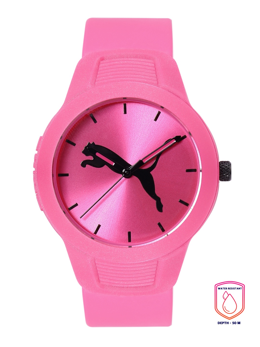 

Puma Women Pink Printed Dial & Straps Reset V2 Analogue Watch P1015